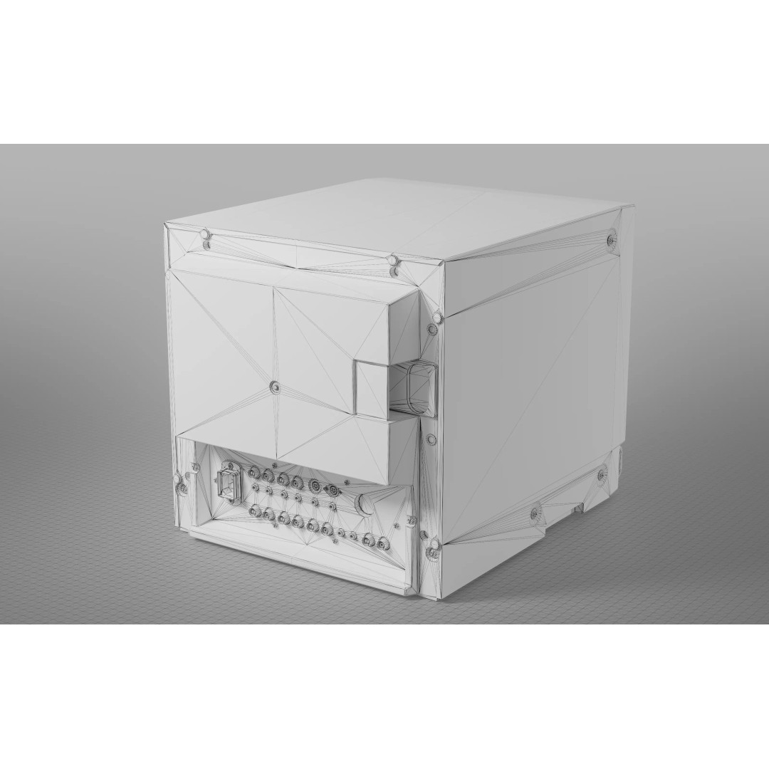 Sony PVM-1354Q CRT Monitor 3D Model – Low Poly PBR Game Asset, FBX - View 8
