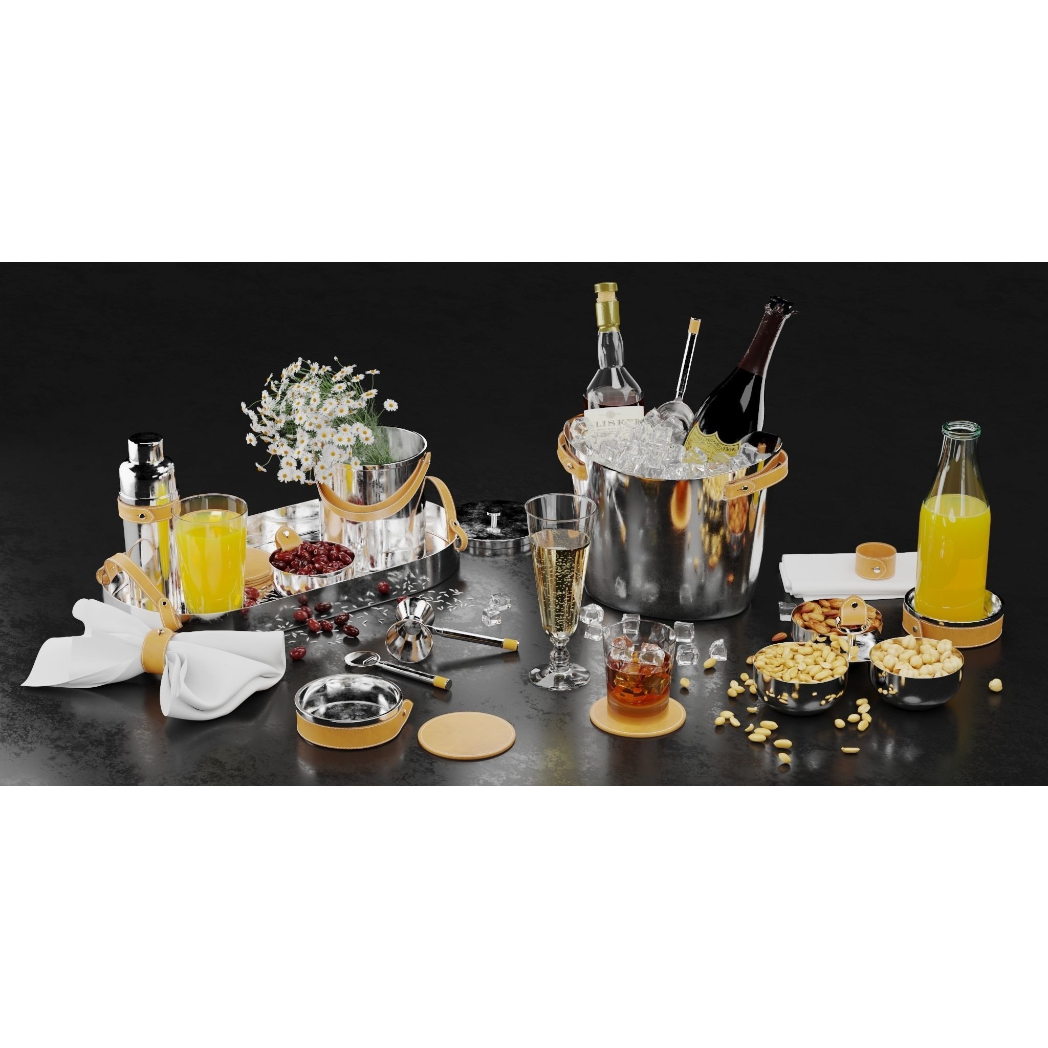 Bar Decor Collection - Game-Ready 3D Model - View 13