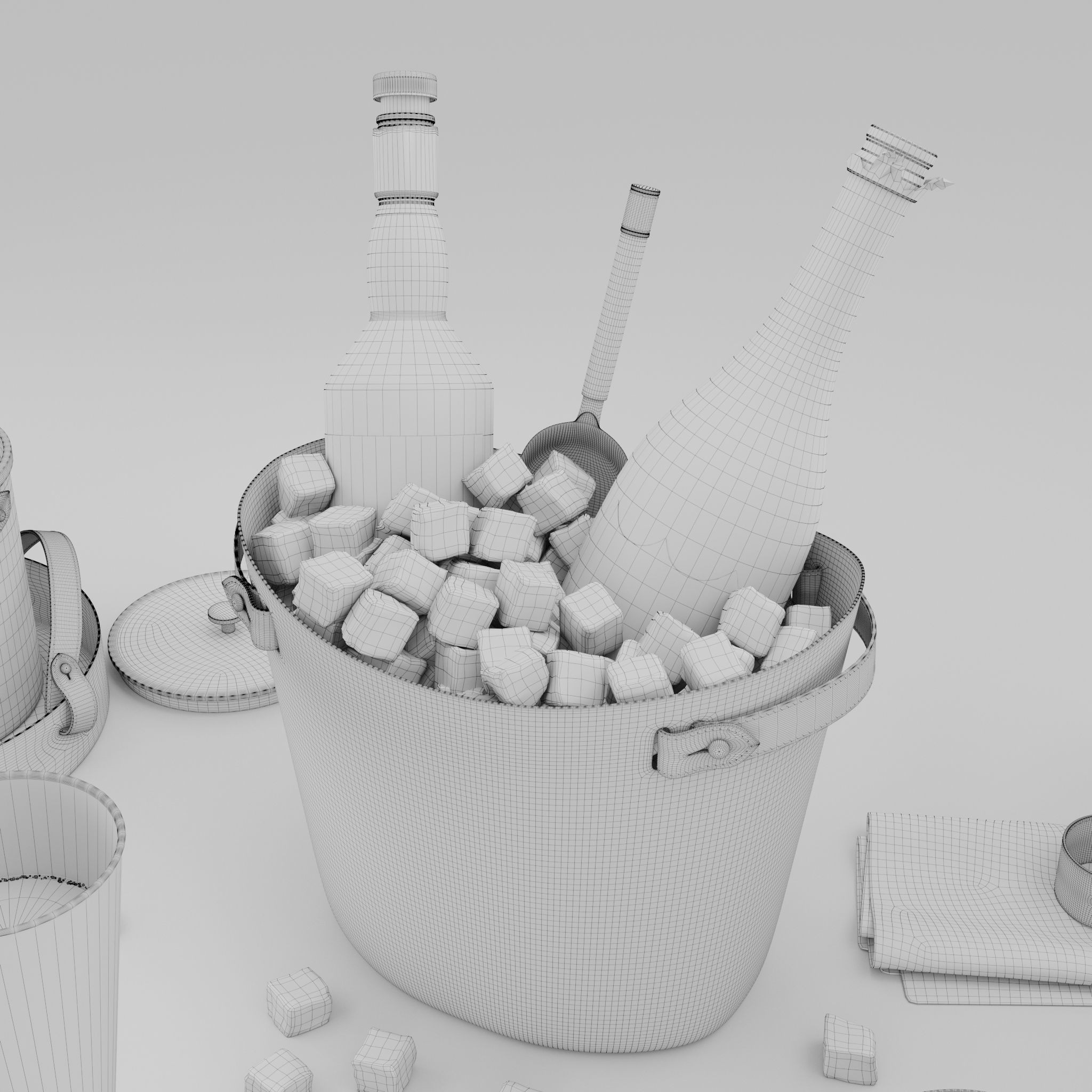 Bar Decor Collection - Game-Ready 3D Model - View 23