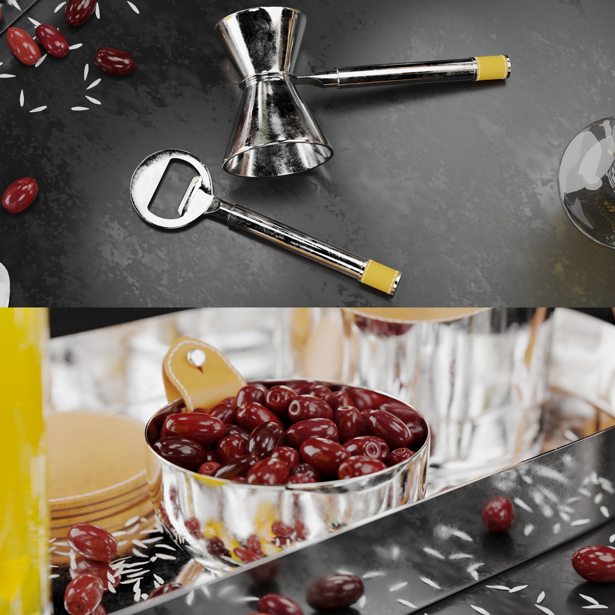 Bar Decor Collection - Game-Ready 3D Model - View 5