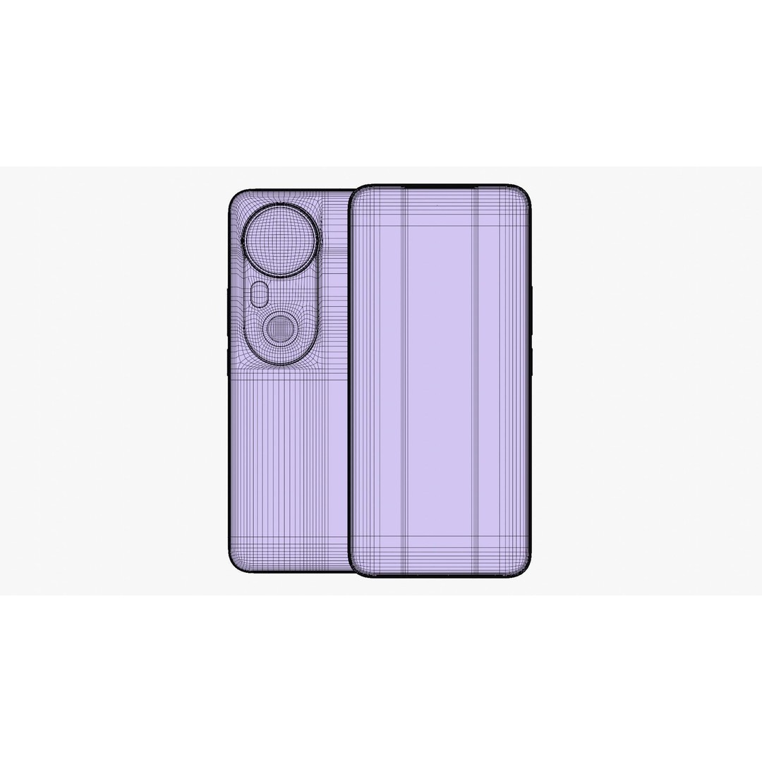 Vivo S20 Pro Gold 3D Model – High Poly Game-Ready Asset, FBX, OBJ - View 13