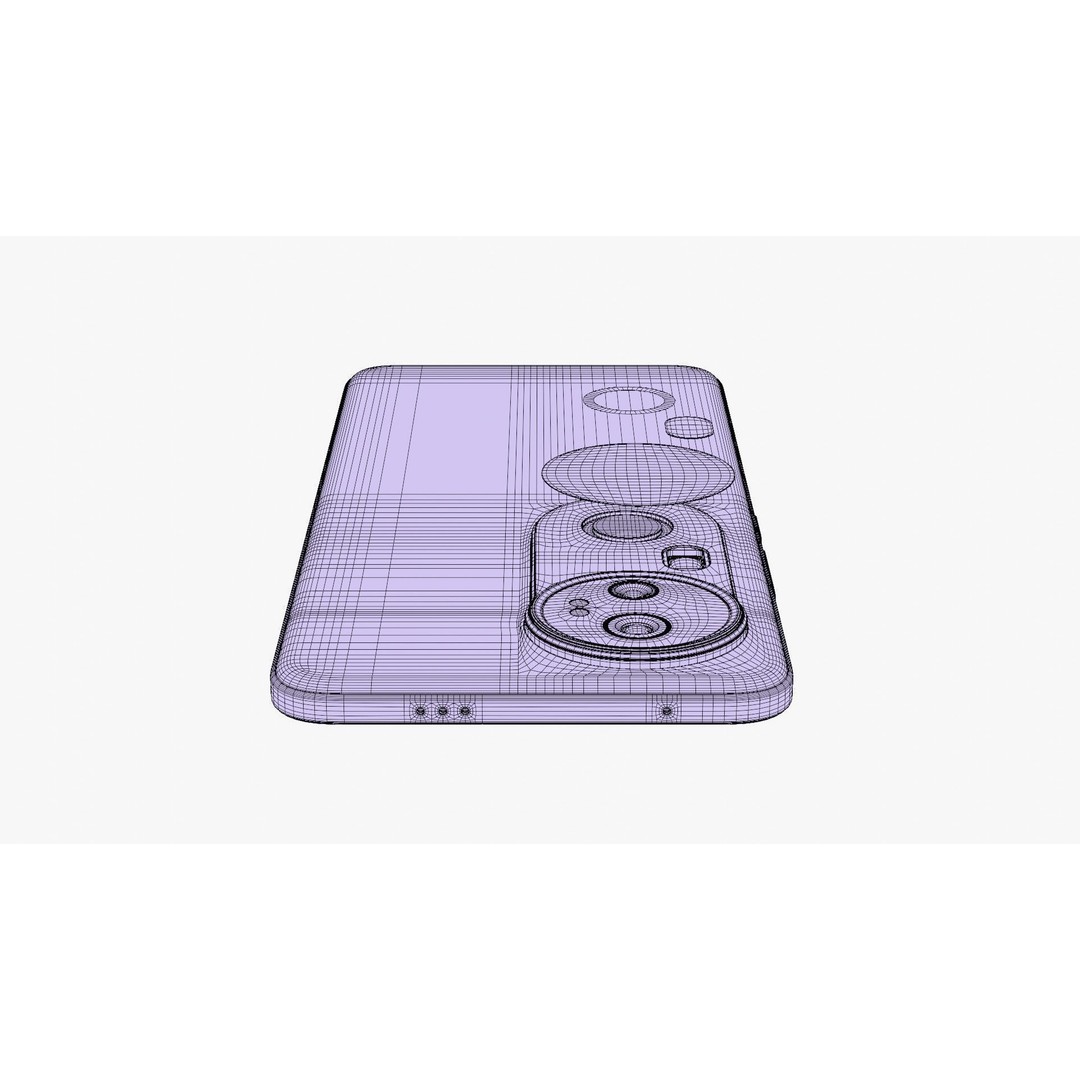 Vivo S20 Pro Gold 3D Model – High Poly Game-Ready Asset, FBX, OBJ - View 18