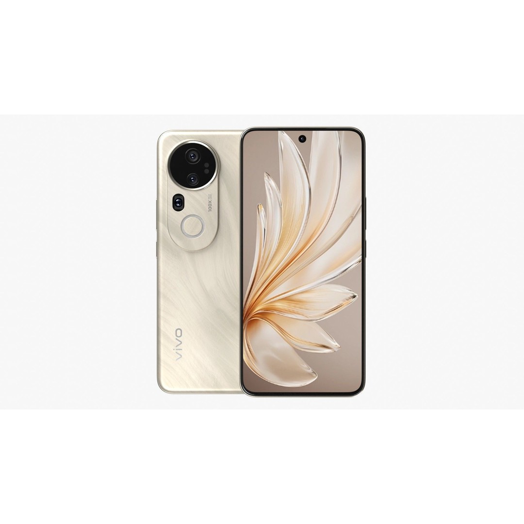 Vivo S20 Pro Gold 3D Model – High Poly Game-Ready Asset, FBX, OBJ - View 3