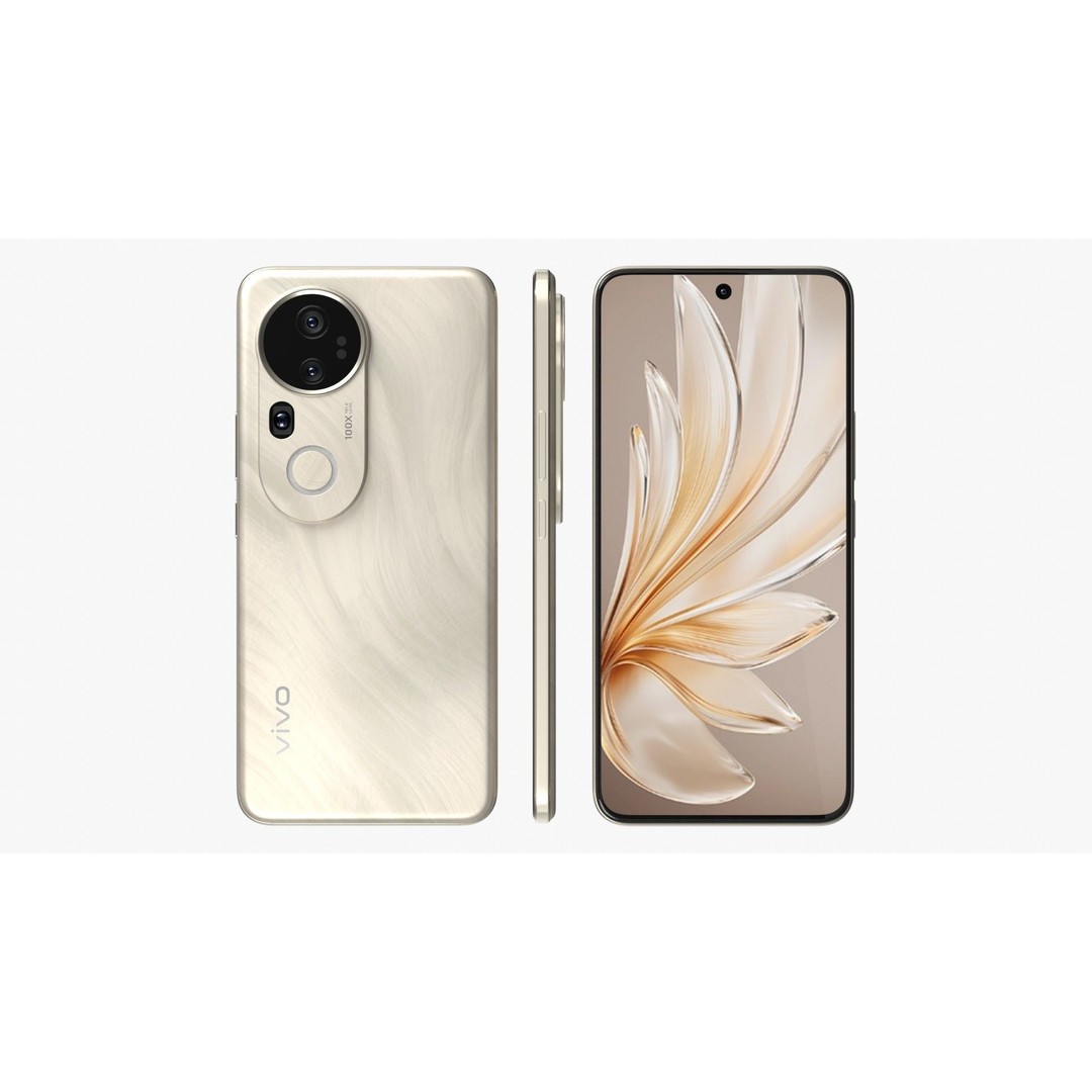 Vivo S20 Pro Gold 3D Model – High Poly Game-Ready Asset, FBX, OBJ - View 4