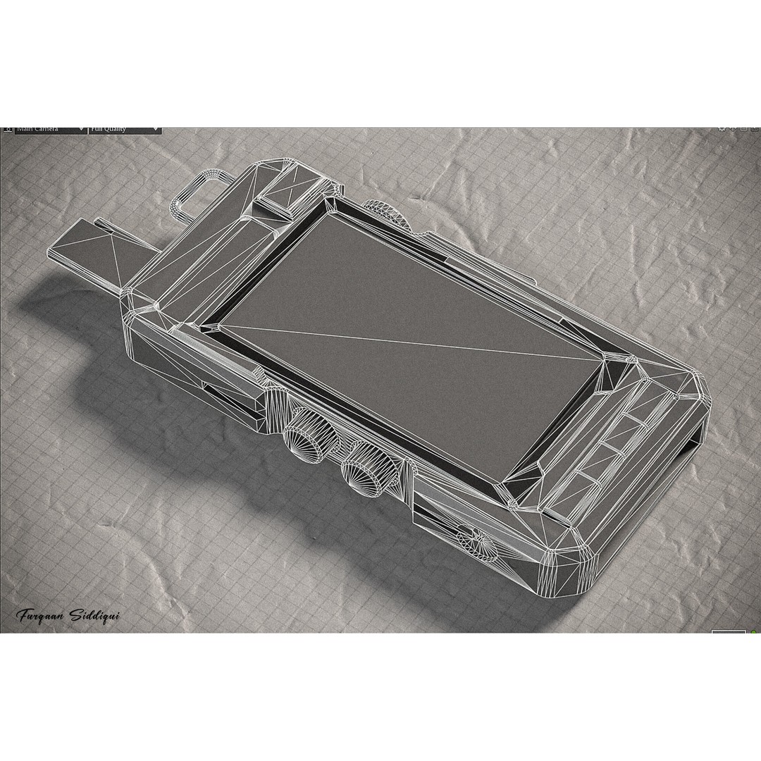 Sci-fi Controller 3D Model – Low Poly Game Ready PBR Asset, FBX - View 12