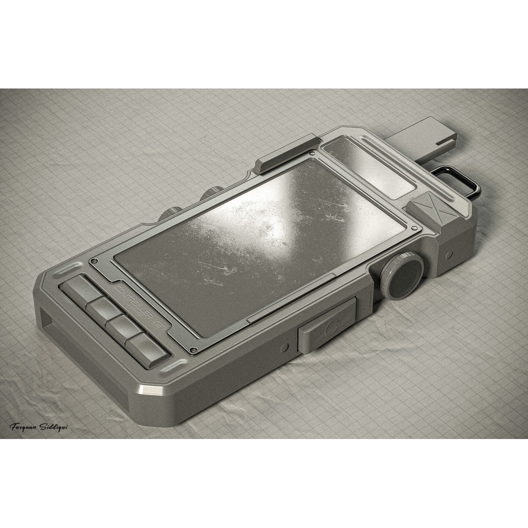 Sci-fi Controller 3D Model – Low Poly Game Ready PBR Asset, FBX - View 14