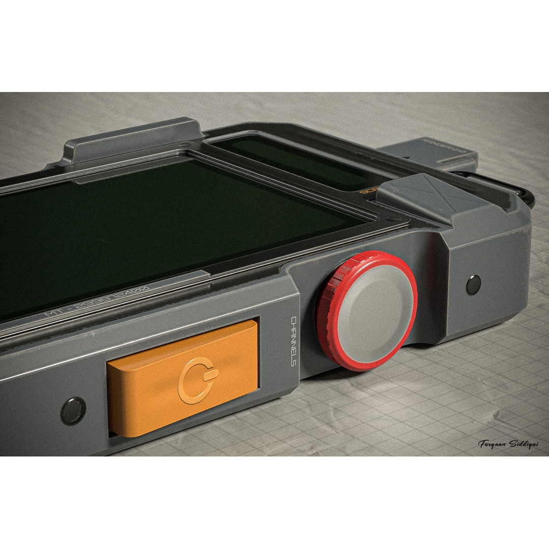 Sci-fi Controller 3D Model – Low Poly Game Ready PBR Asset, FBX - View 9
