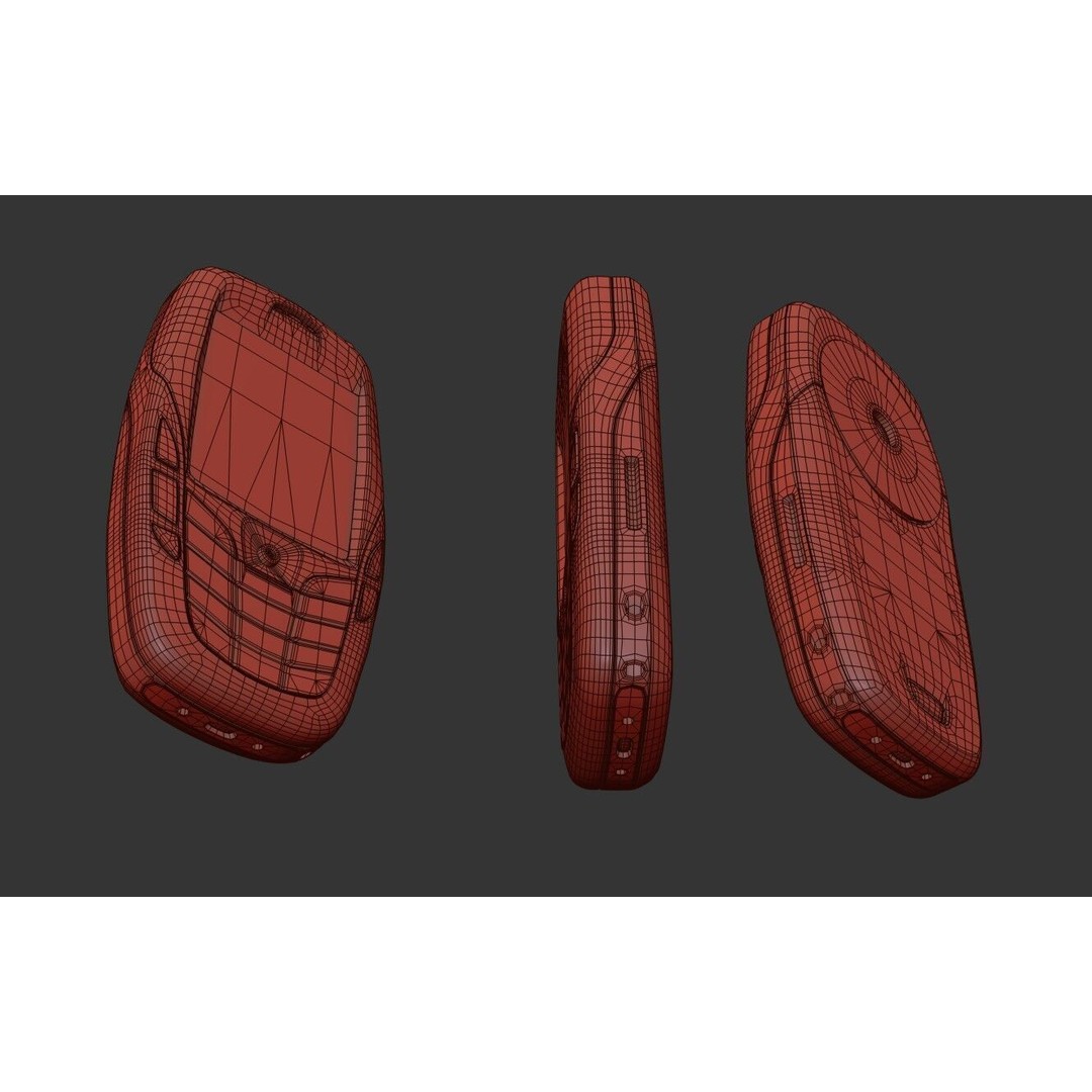 Nokia 6600 Phone 3D Model – Low Poly PBR Game Asset, FBX & Blender