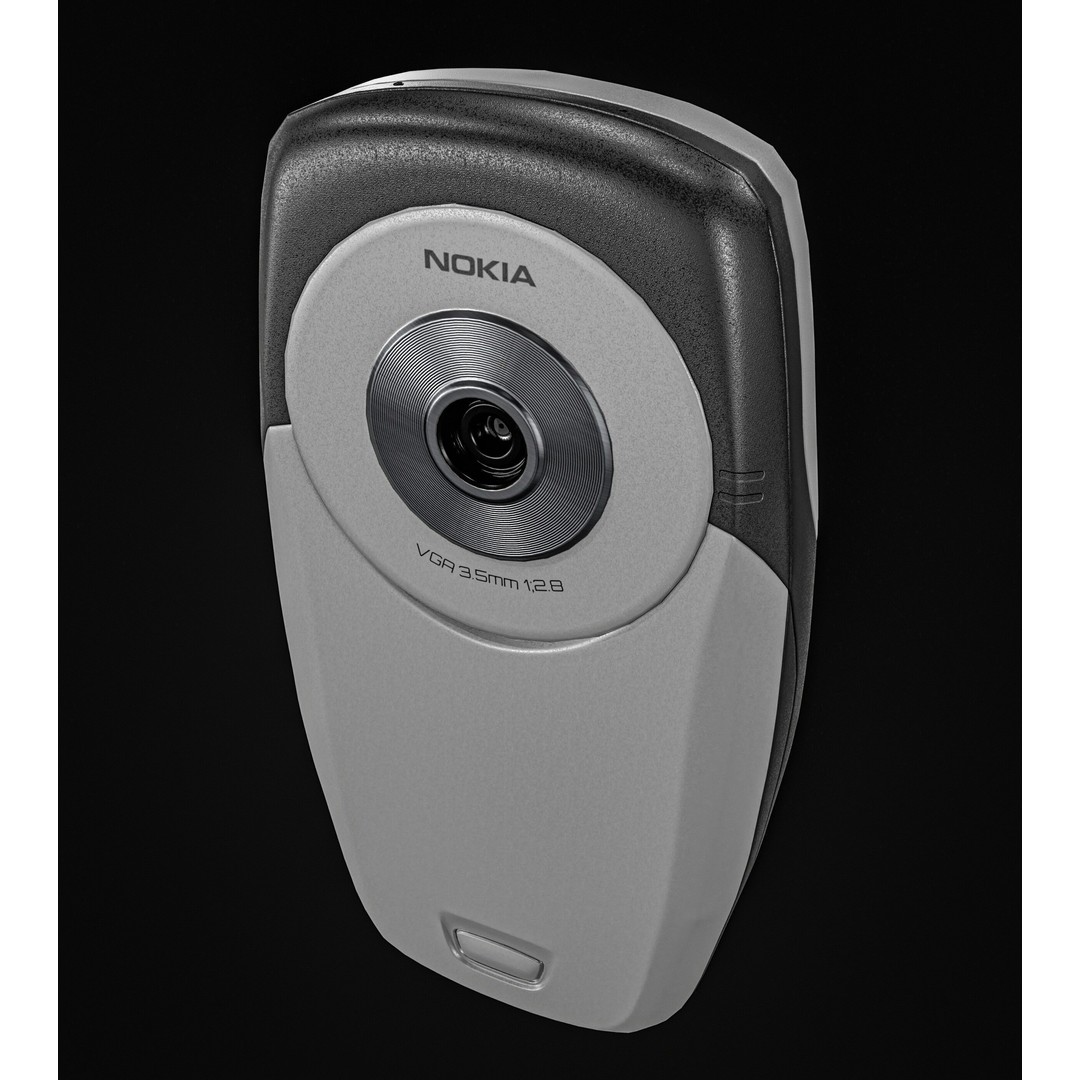 Nokia 6600 Phone 3D Model – Low Poly PBR Game Asset, FBX & Blender - View 10