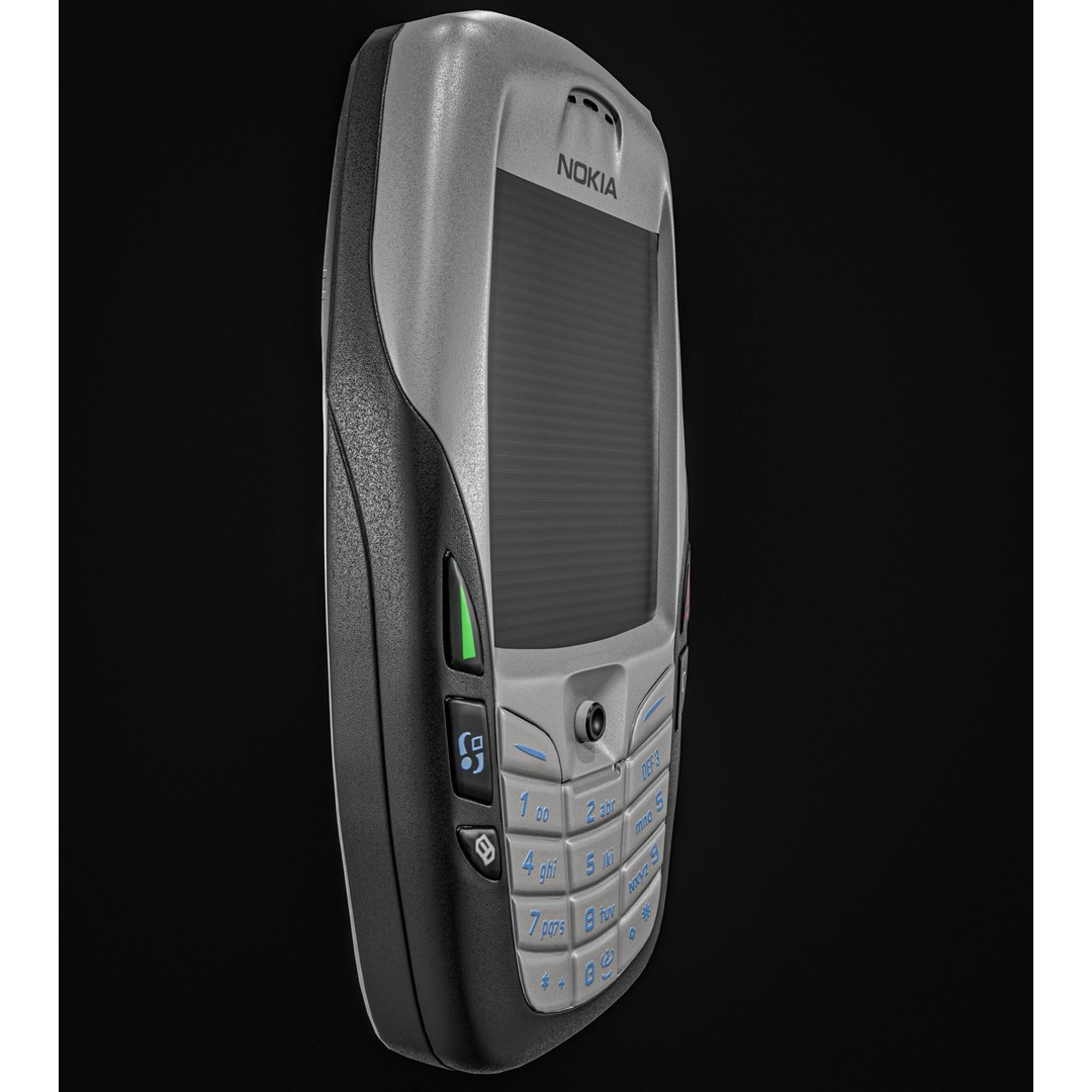 Nokia 6600 Phone 3D Model – Low Poly PBR Game Asset, FBX & Blender - View 14