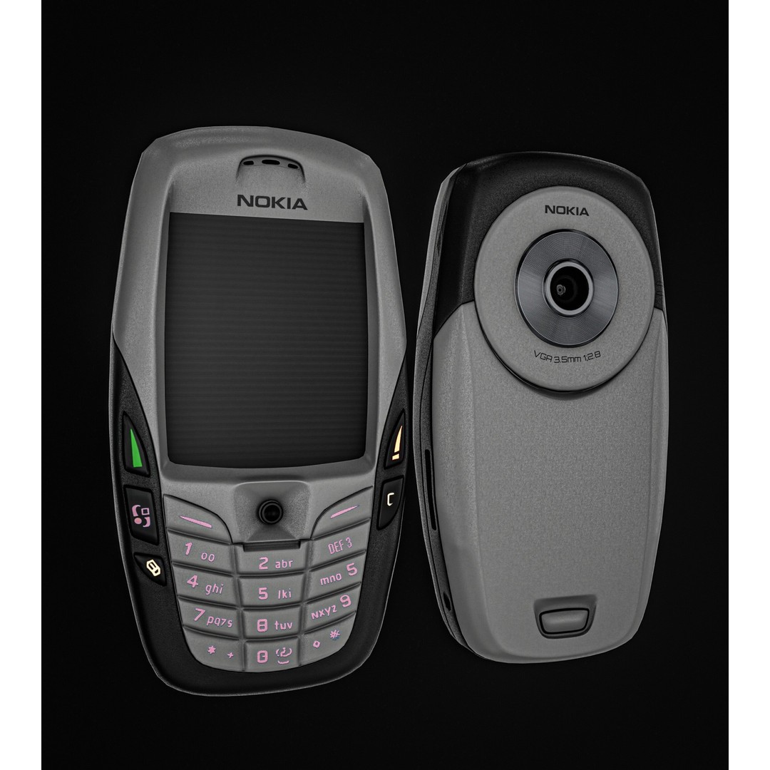 Nokia 6600 Phone 3D Model – Low Poly PBR Game Asset, FBX & Blender - View 19