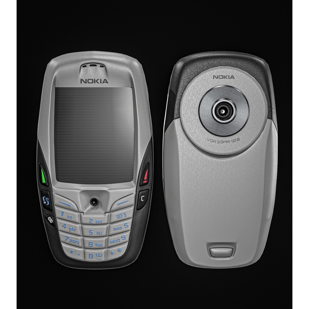 Nokia 6600 Phone 3D Model – Low Poly PBR Game Asset, FBX & Blender - View 3