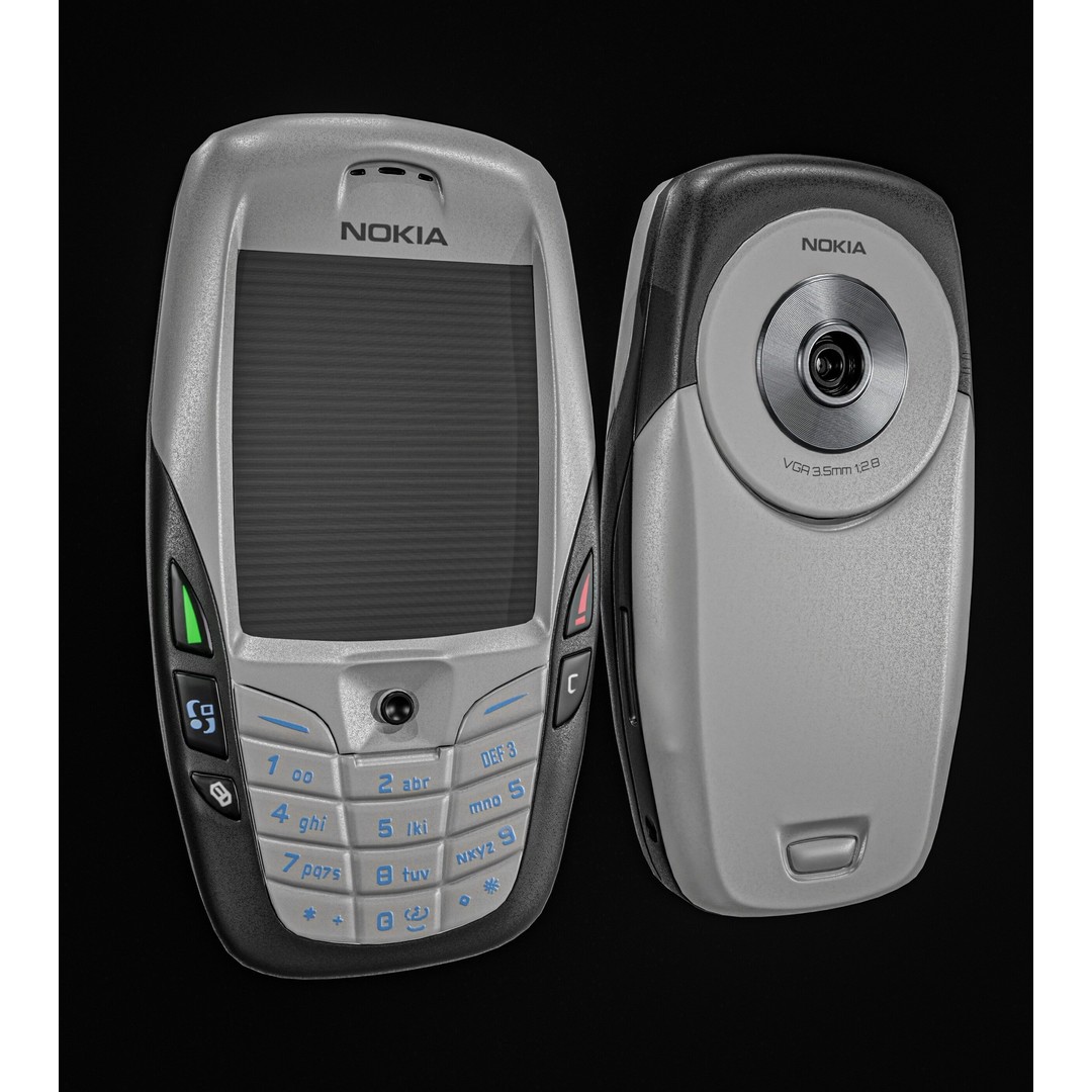 Nokia 6600 Phone 3D Model – Low Poly PBR Game Asset, FBX & Blender - View 4