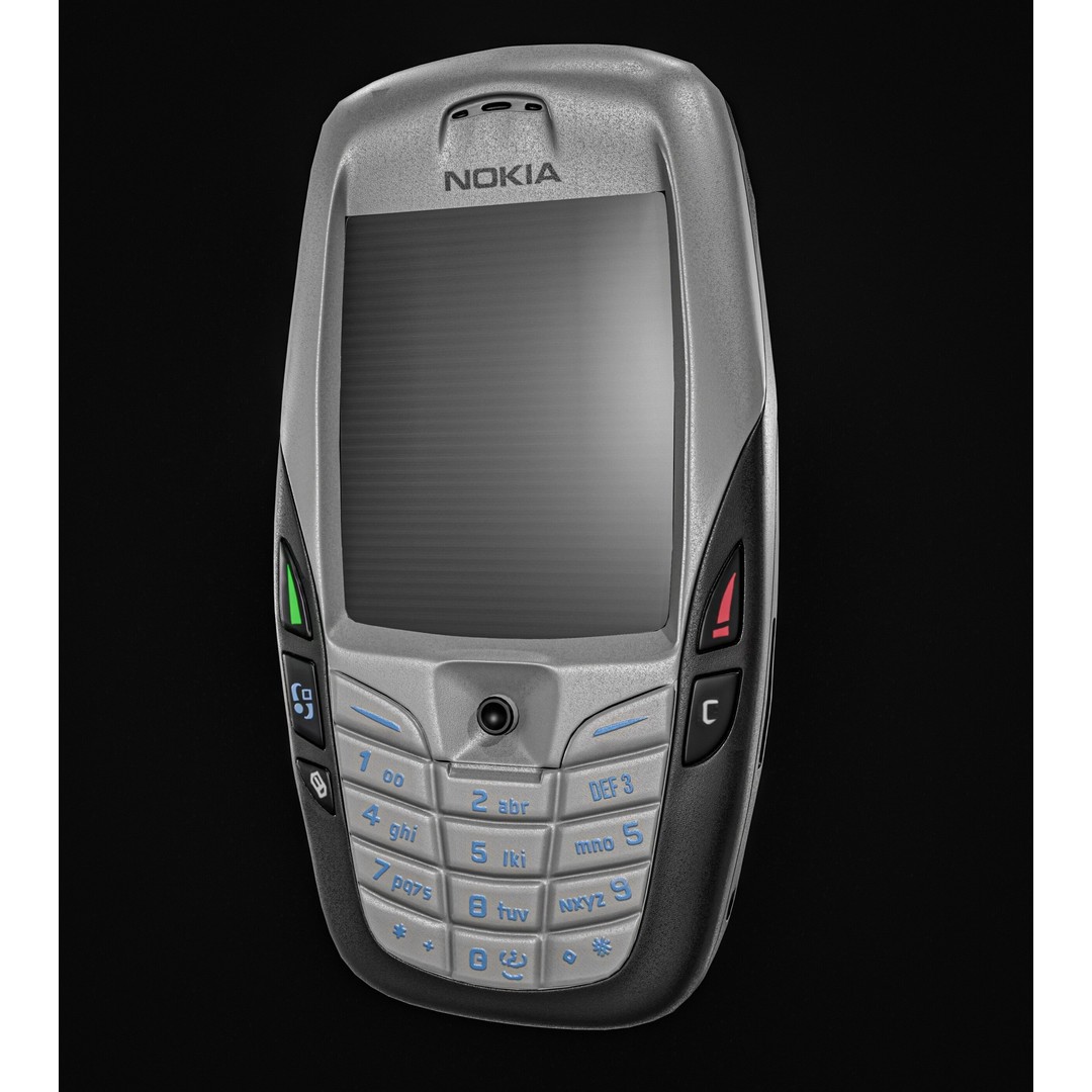 Nokia 6600 Phone 3D Model – Low Poly PBR Game Asset, FBX & Blender - View 7
