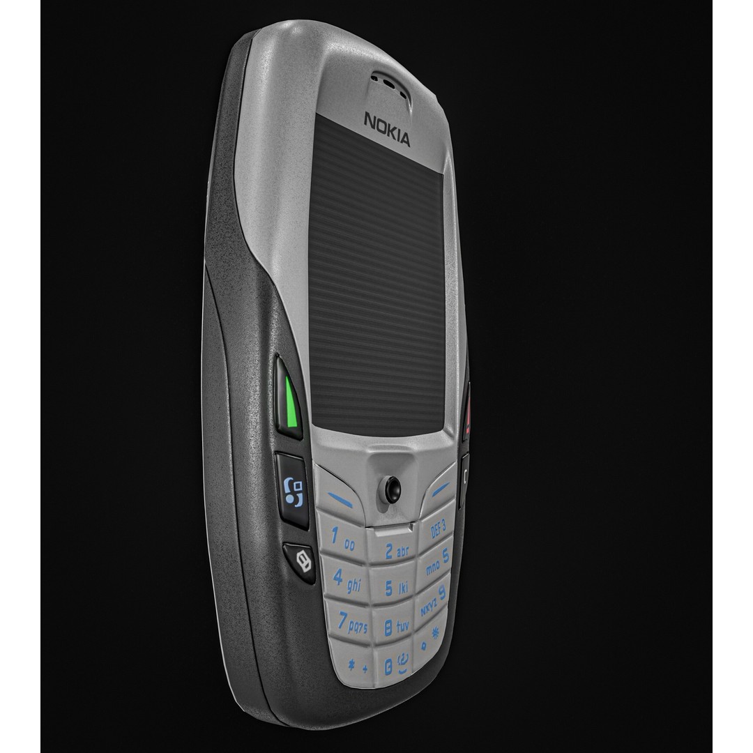 Nokia 6600 Phone 3D Model – Low Poly PBR Game Asset, FBX & Blender - View 8
