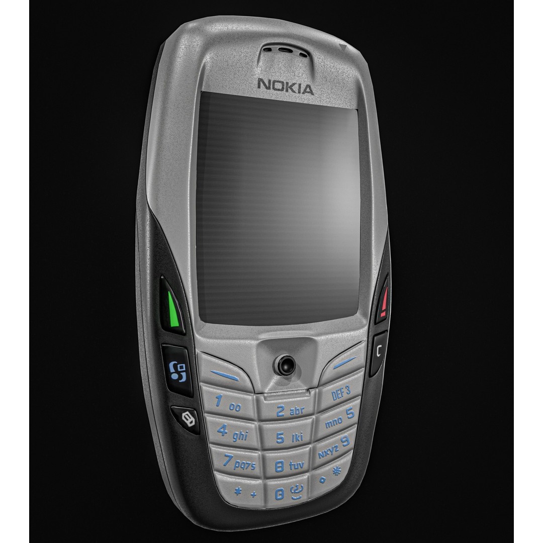 Nokia 6600 Phone 3D Model – Low Poly PBR Game Asset, FBX & Blender - View 9
