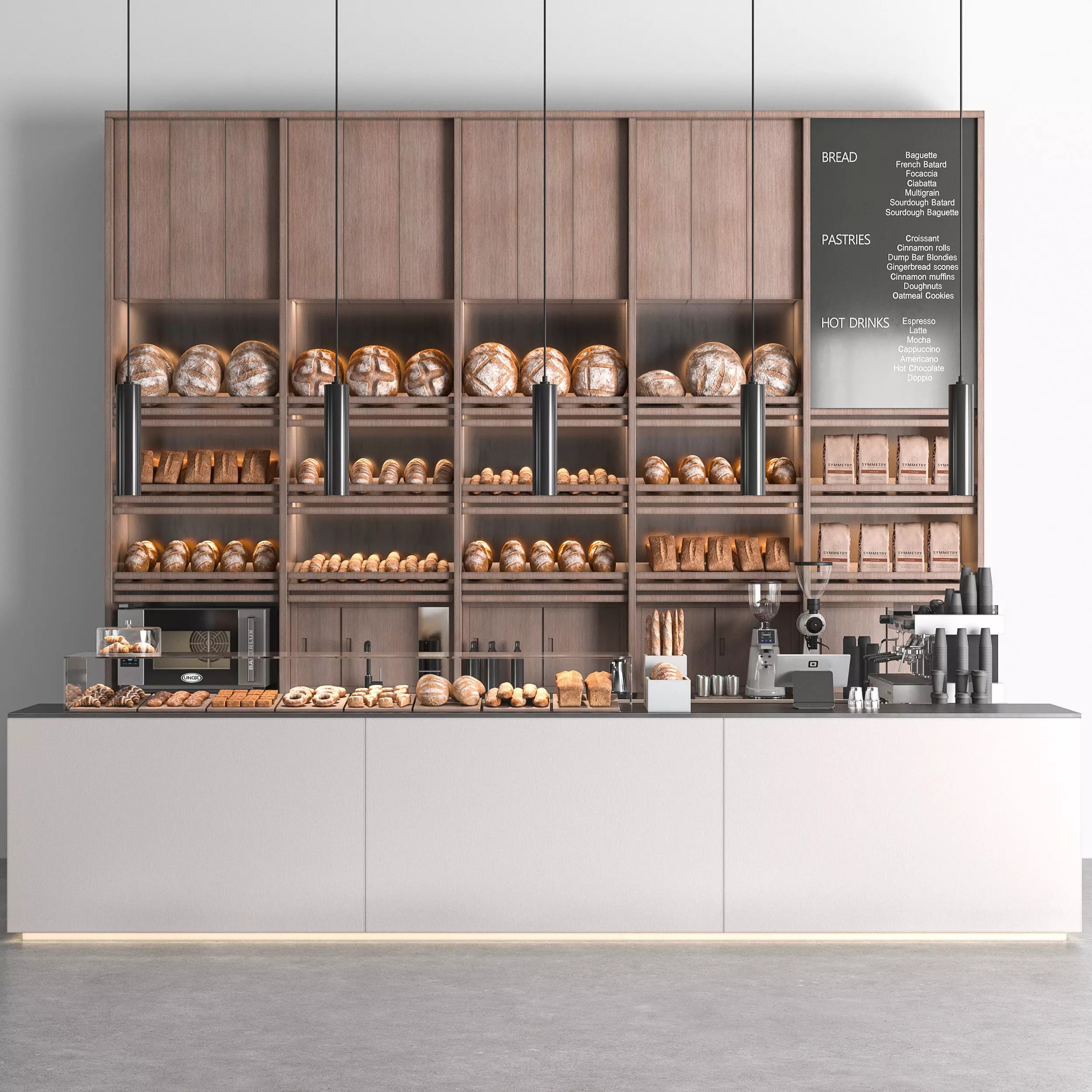 Cafe Bakery 02 - PBR Game-Ready 3D Model - View 2
