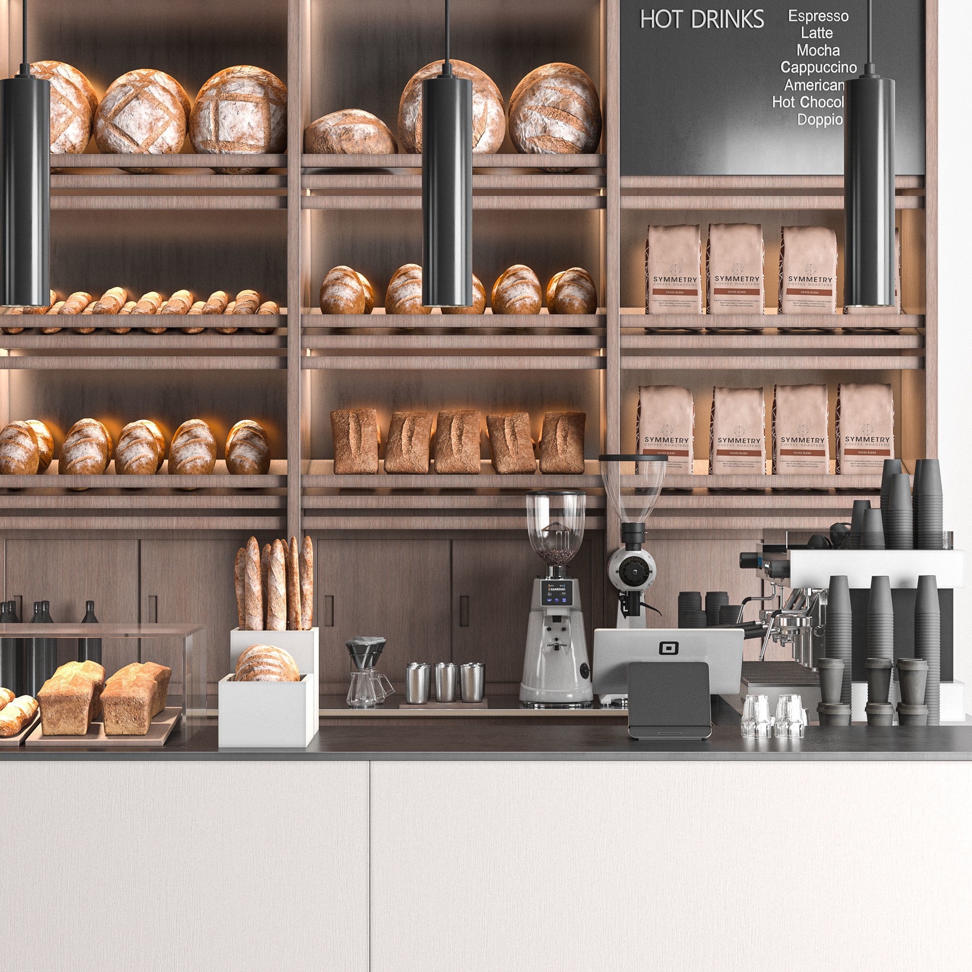 Cafe Bakery 02 - PBR Game-Ready 3D Model - View 4
