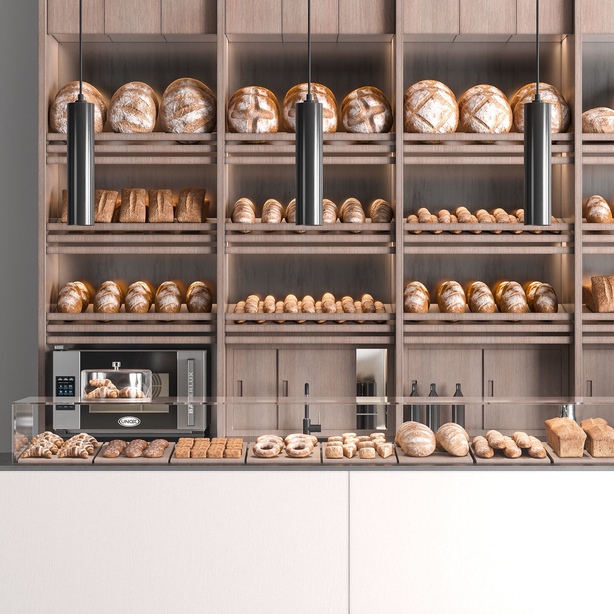 Cafe Bakery 02 - PBR Game-Ready 3D Model - View 5