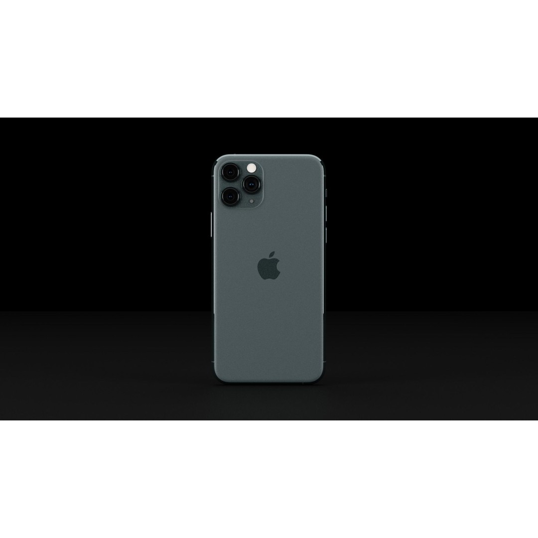 Apple iPhone 11 3D Model – Low Poly Game Asset, FBX, PBR Textures - View 12
