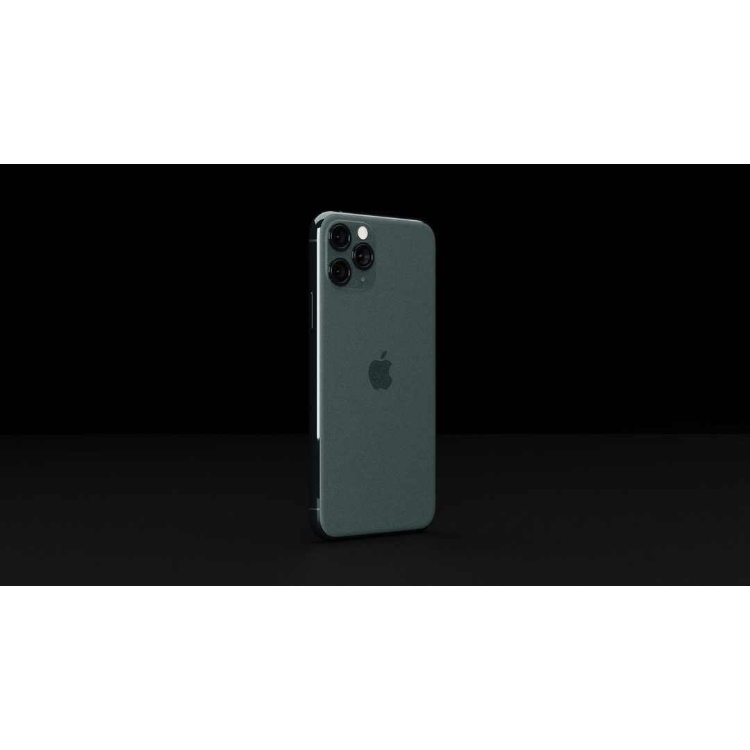 Apple iPhone 11 3D Model – Low Poly Game Asset, FBX, PBR Textures - View 13