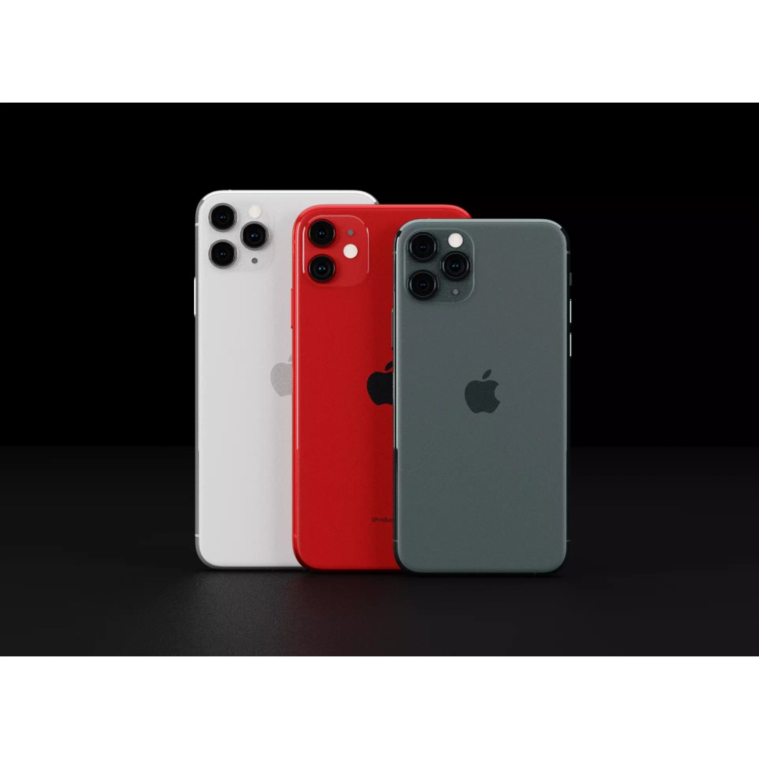 Apple iPhone 11 3D Model – Low Poly Game Asset, FBX, PBR Textures - View 2