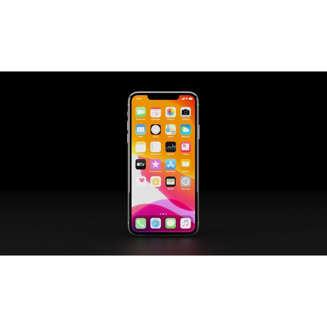 Apple iPhone 11 3D Model – Low Poly Game Asset, FBX, PBR Textures - View 25