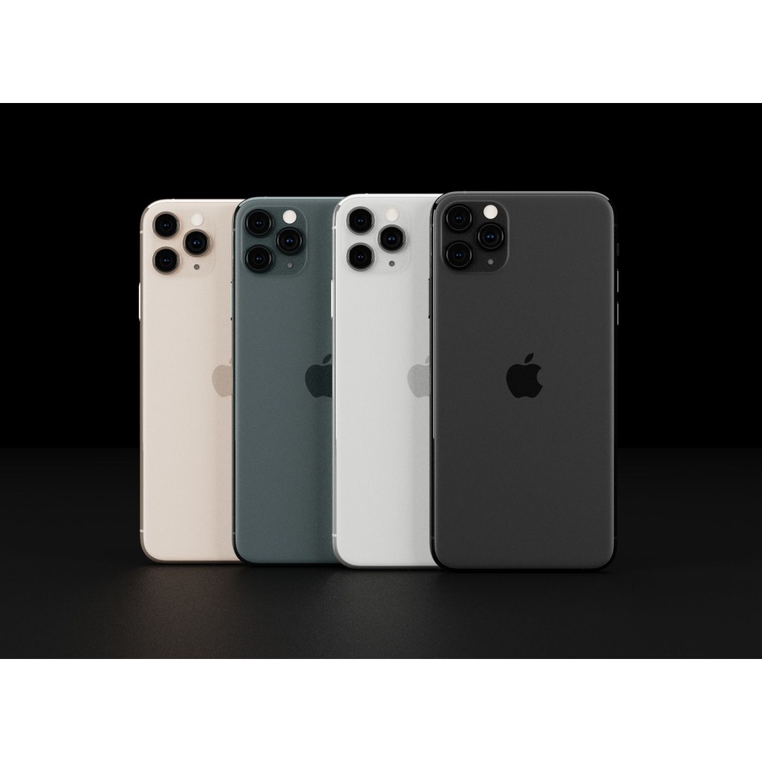Apple iPhone 11 3D Model – Low Poly Game Asset, FBX, PBR Textures - View 3