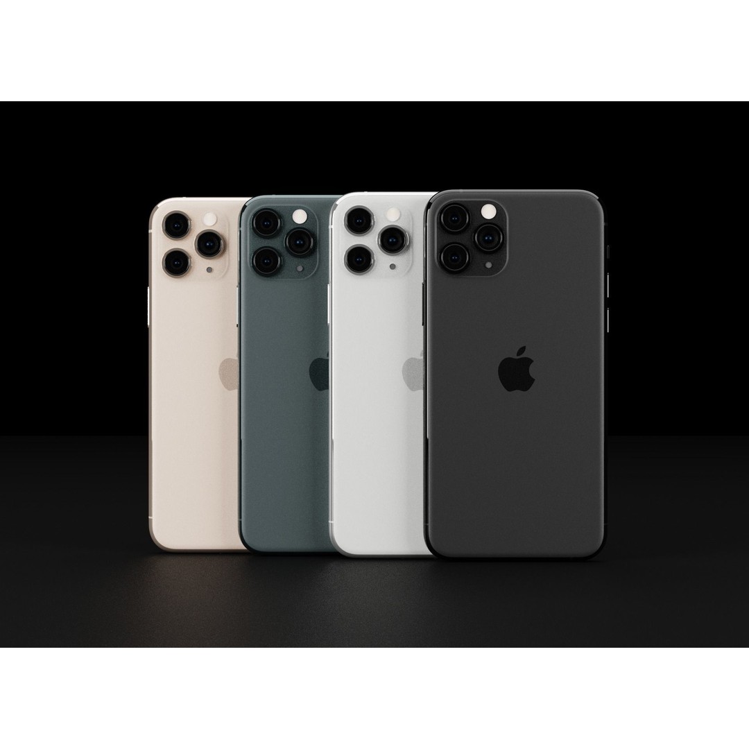 Apple iPhone 11 3D Model – Low Poly Game Asset, FBX, PBR Textures - View 5