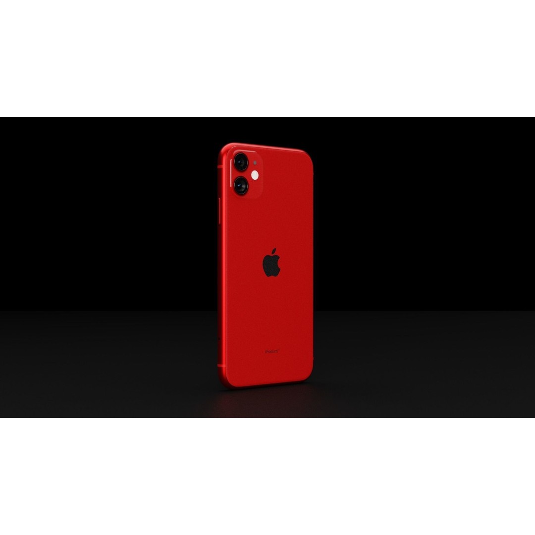 Apple iPhone 11 3D Model – Low Poly Game Asset, FBX, PBR Textures - View 6