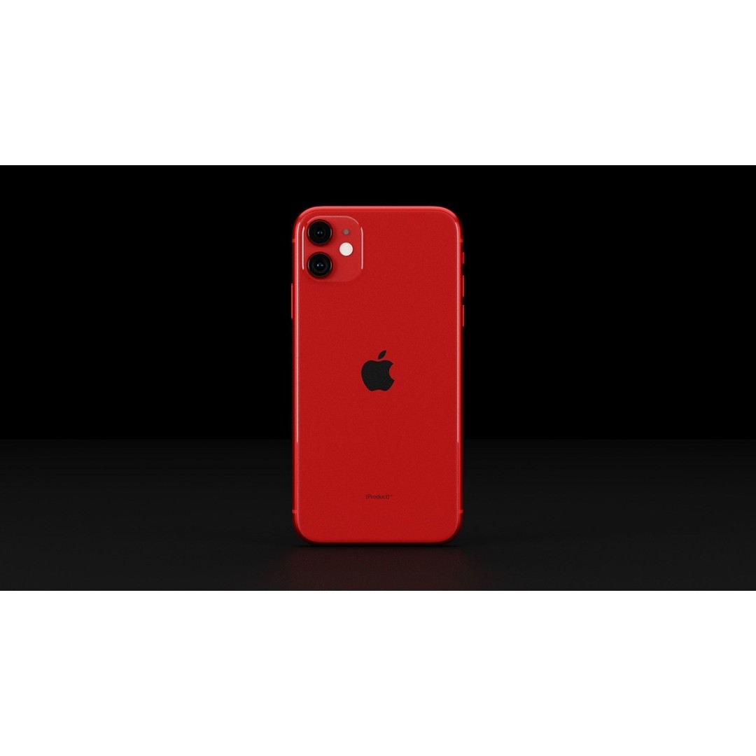 Apple iPhone 11 3D Model – Low Poly Game Asset, FBX, PBR Textures - View 7