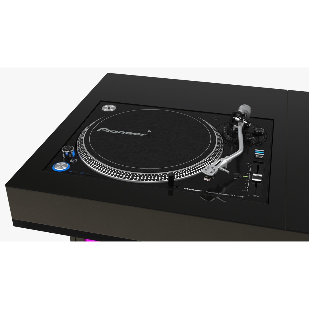 DJ Console 3D Model – Modern Mixer with Purple Lighting, PBR Textures - View 17