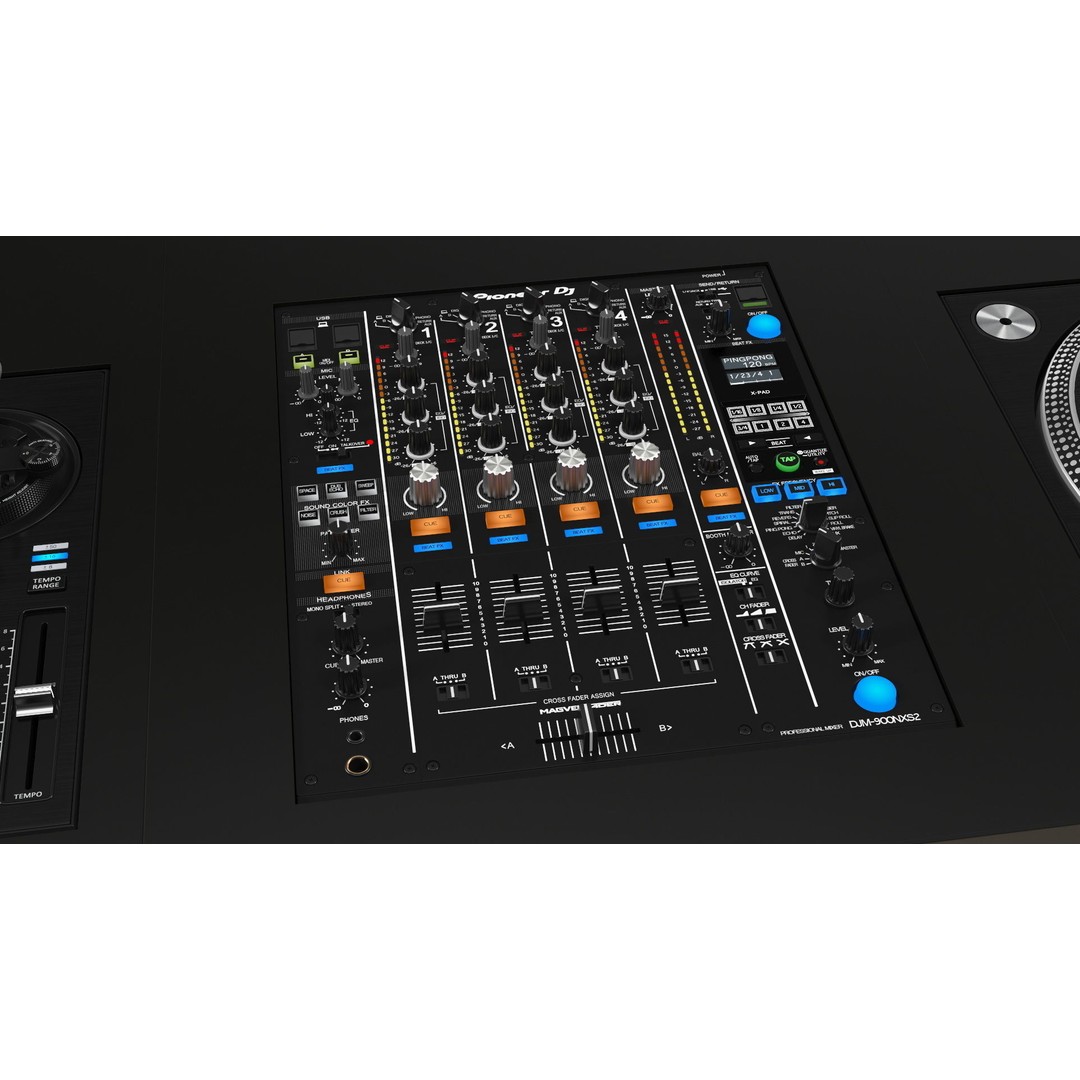 DJ Console 3D Model – Modern Mixer with Purple Lighting, PBR Textures - View 18