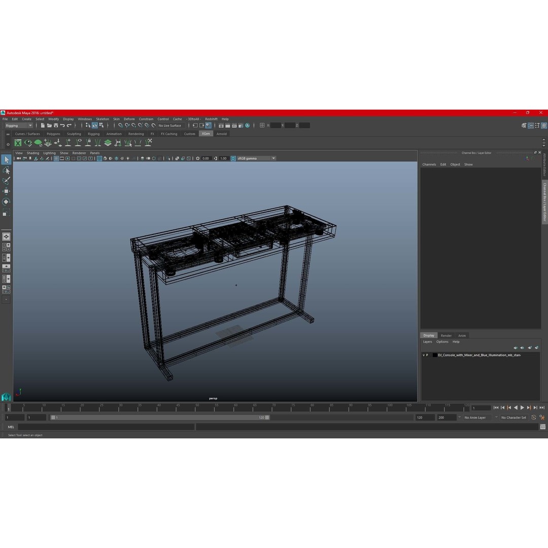 DJ Console 3D Model – Modern Mixer with Purple Lighting, PBR Textures - View 28