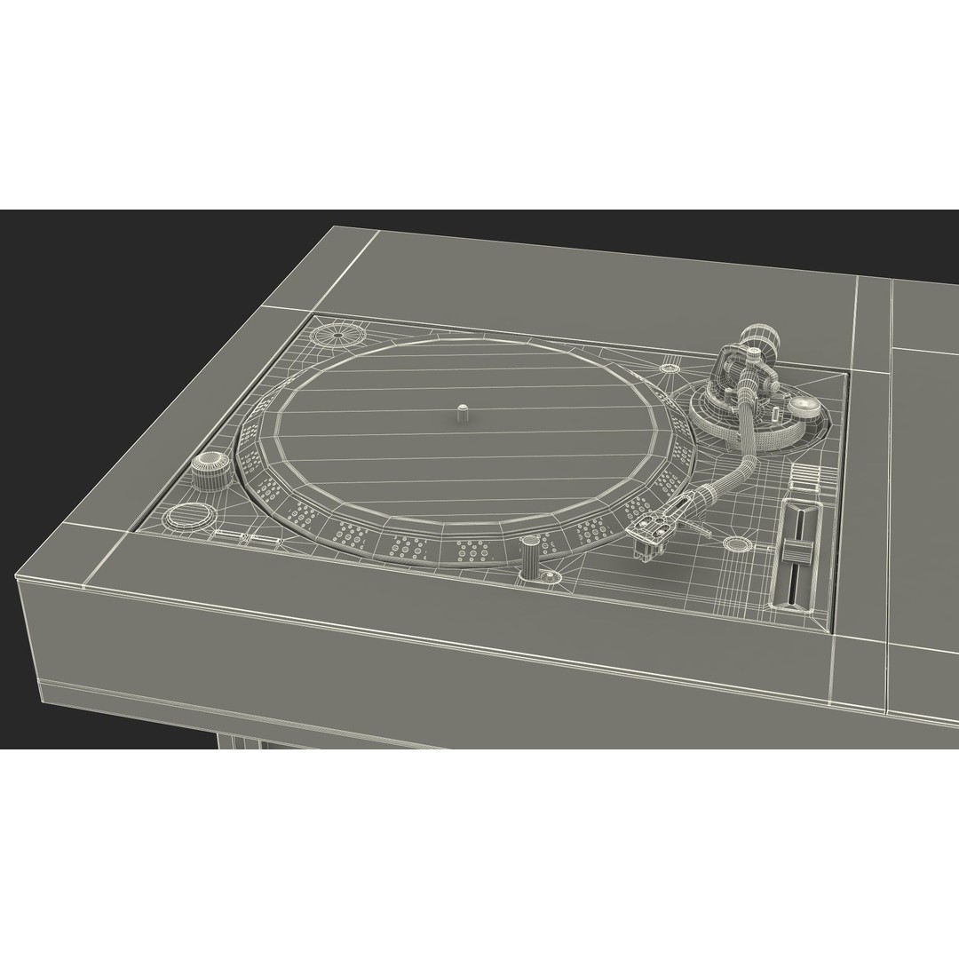 DJ Console 3D Model – Modern Mixer with Purple Lighting, PBR Textures - View 36