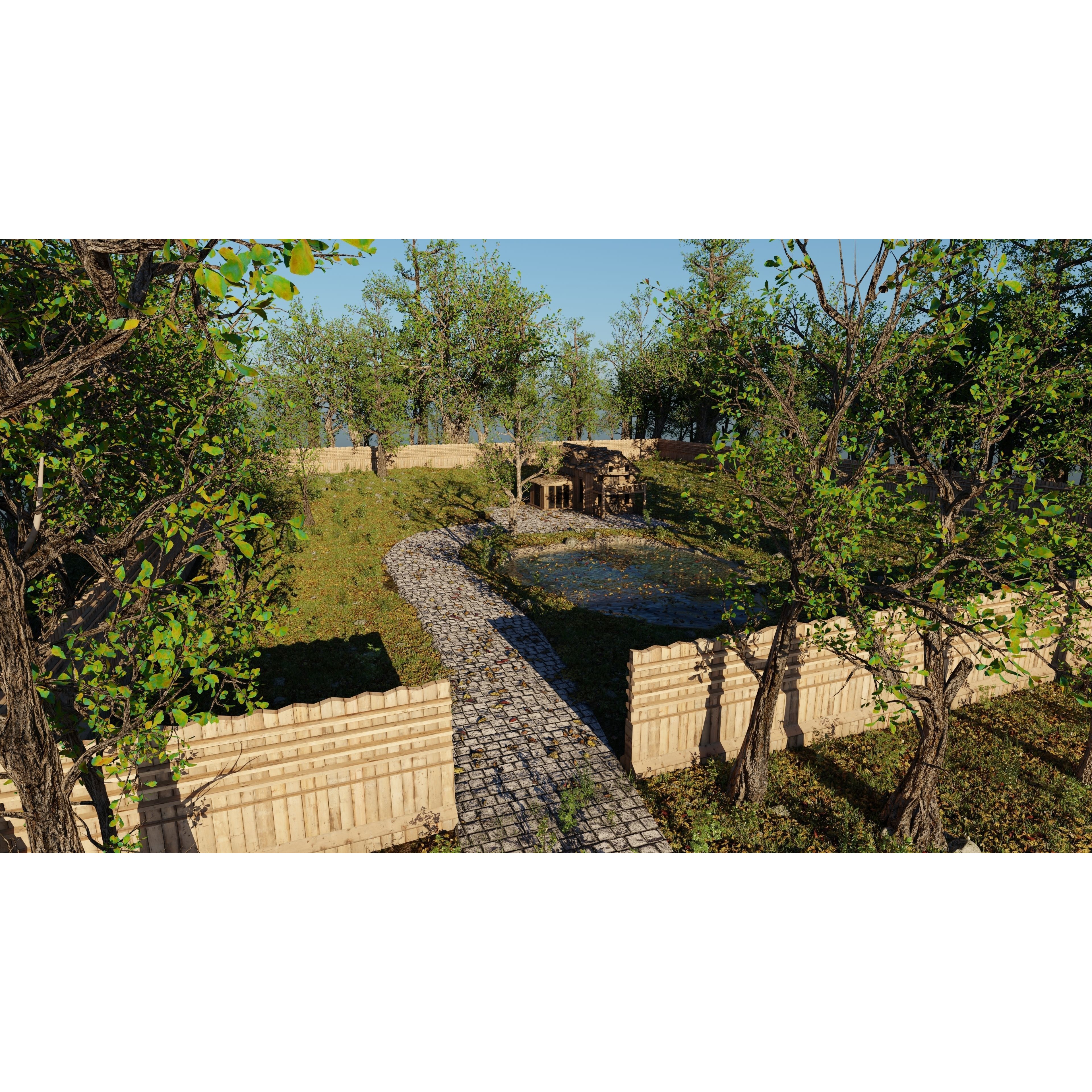 Abandoned Cabin Scene - Game-Ready 3D Model - View 11