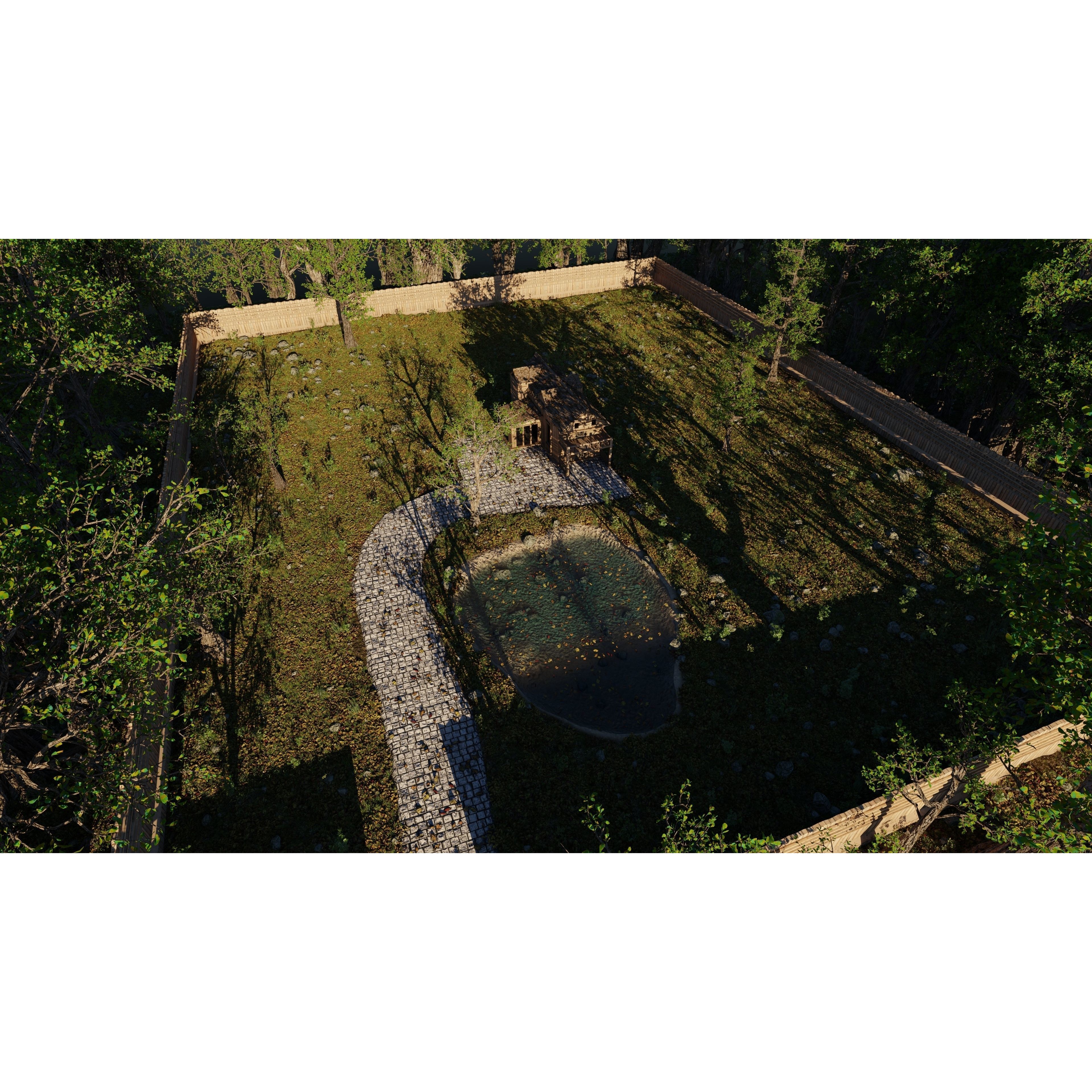 Abandoned Cabin Scene - Game-Ready 3D Model - View 12