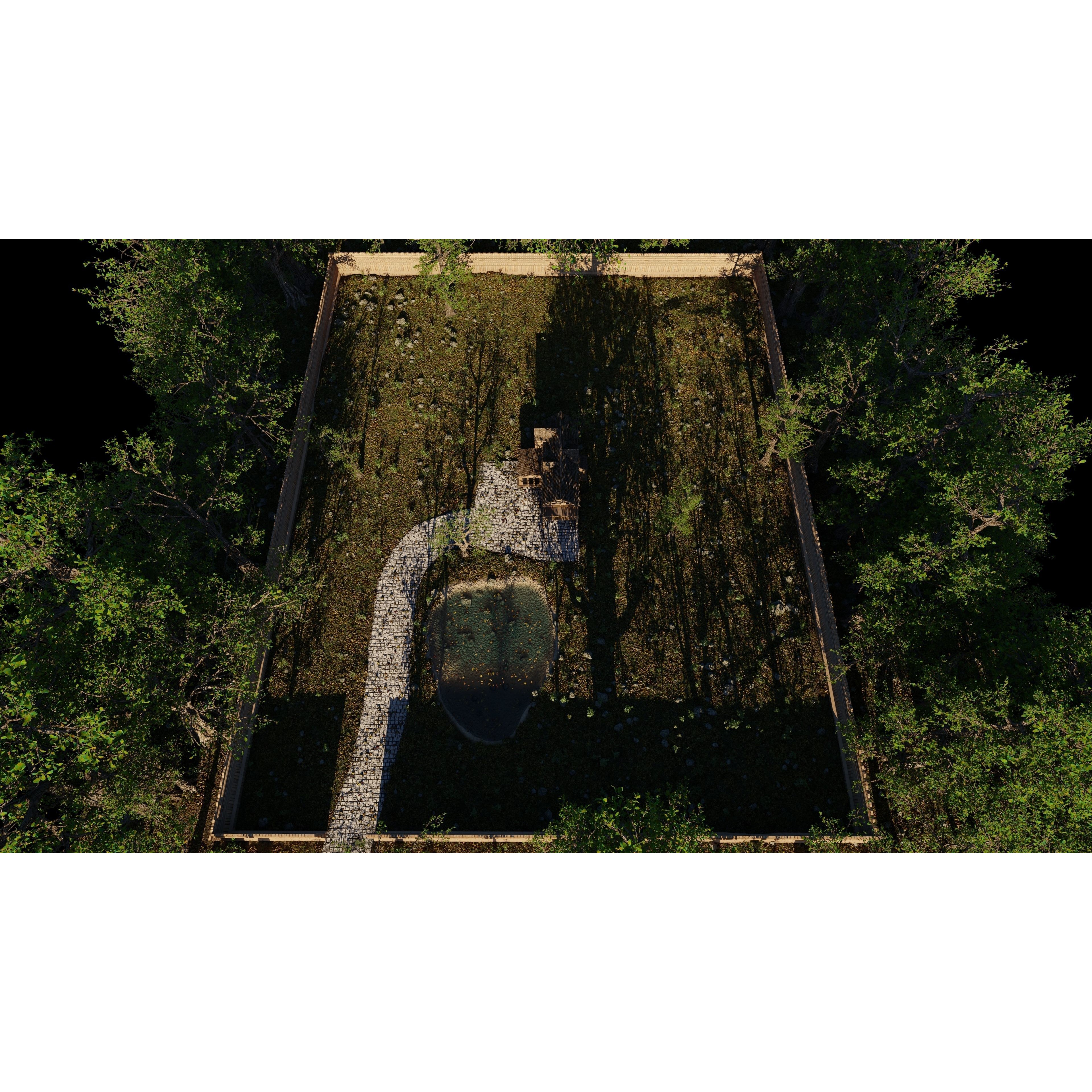 Abandoned Cabin Scene - Game-Ready 3D Model - View 13