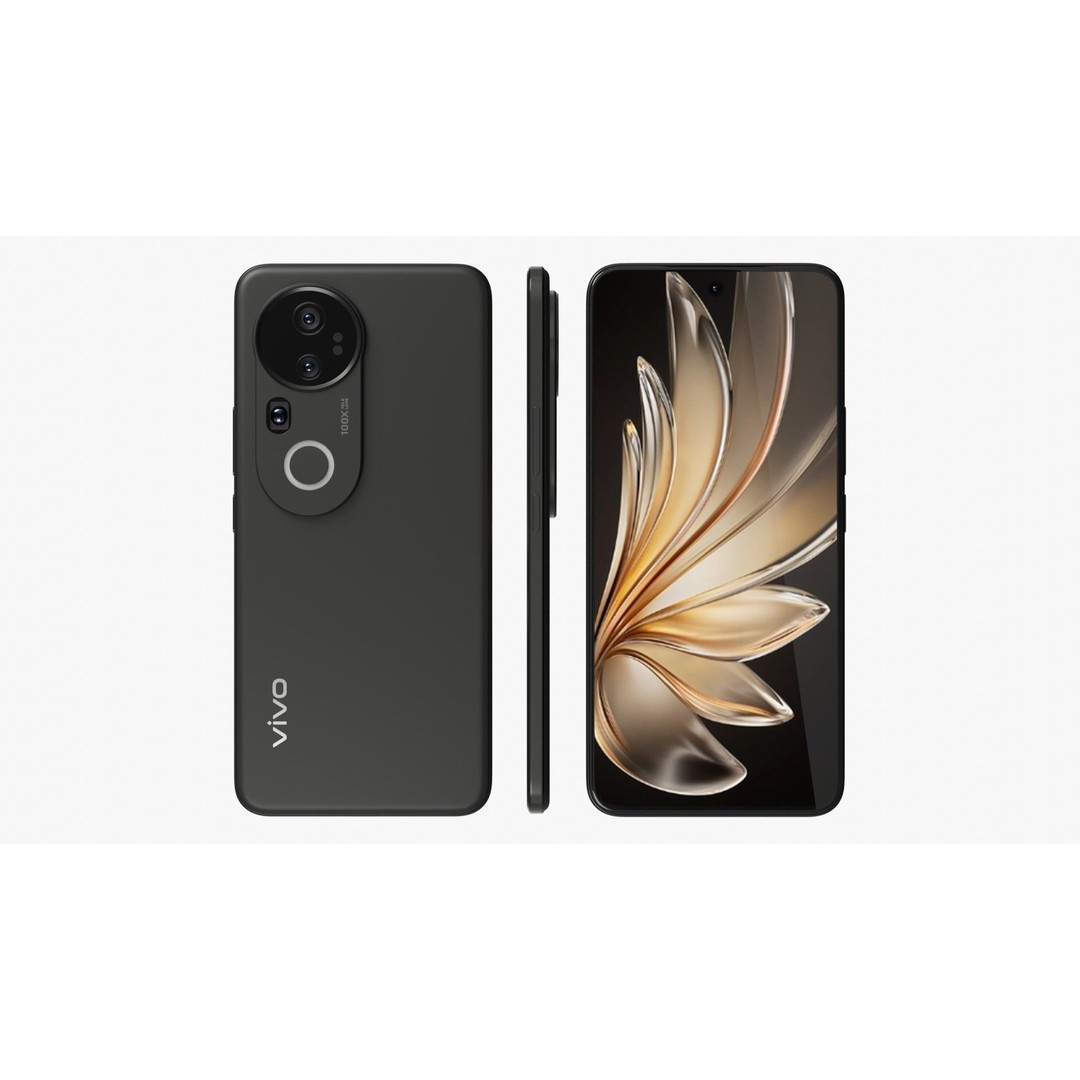 Vivo S20 Pro Black 3D Model – High Poly PBR Smartphone, FBX, OBJ - View 4