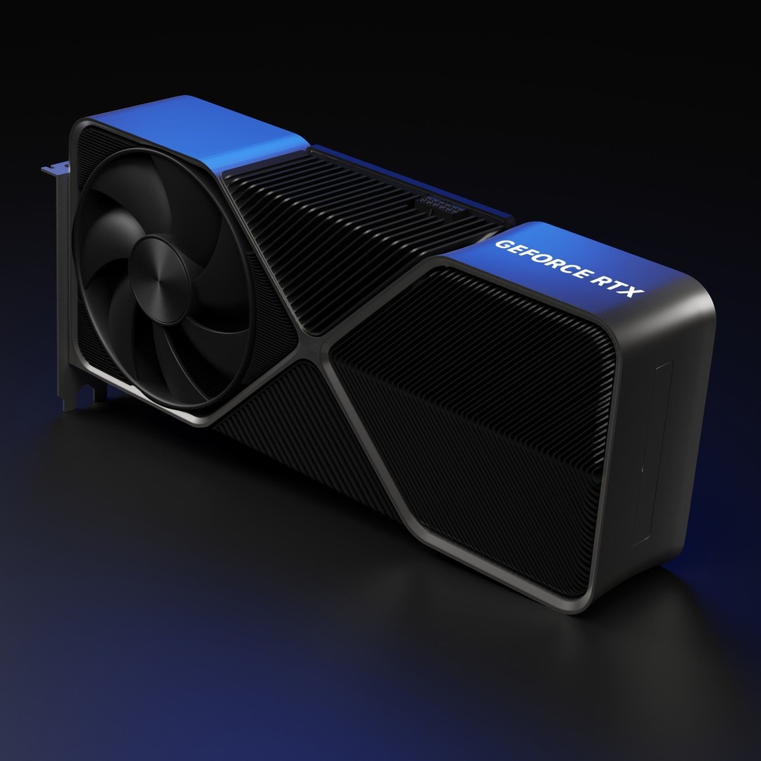 RTX 4090 3D Model – High Detail Gaming GPU with PBR Textures - View 11