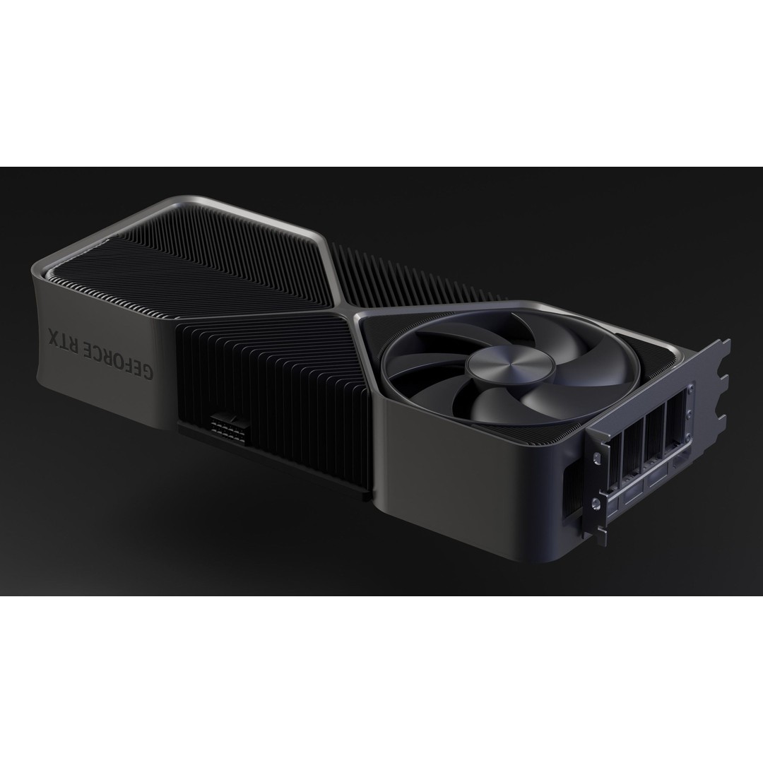 RTX 4090 3D Model – High Detail Gaming GPU with PBR Textures - View 6