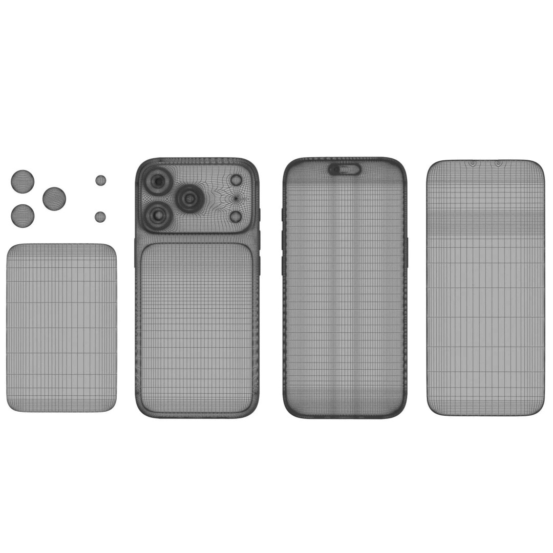 Apple iPhone 17 Pro 3D Model – Realistic PBR Game Asset, FBX, OBJ - View 21