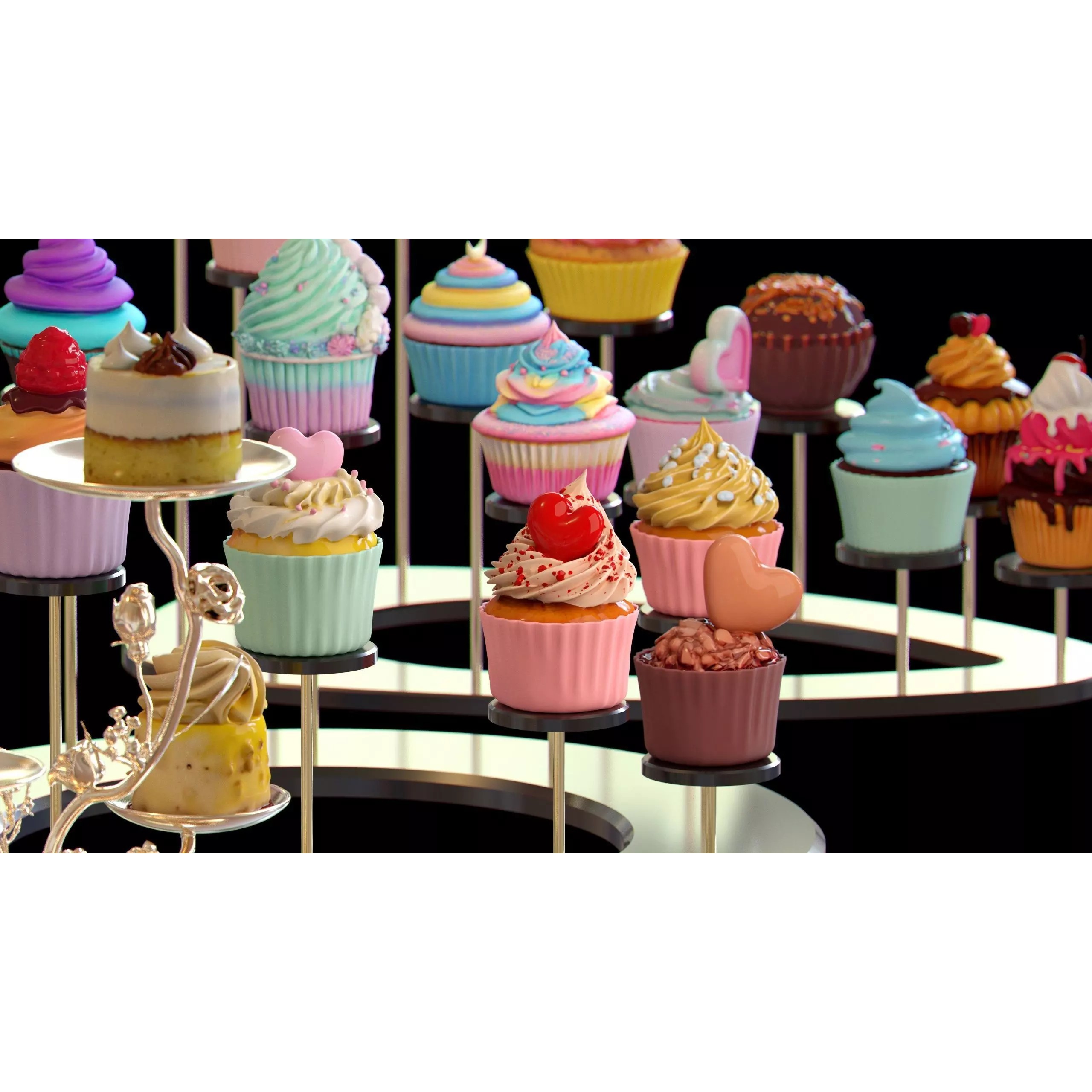 Sweet Dessert Pack - Low-Poly Game-Ready 3D Model - View 10