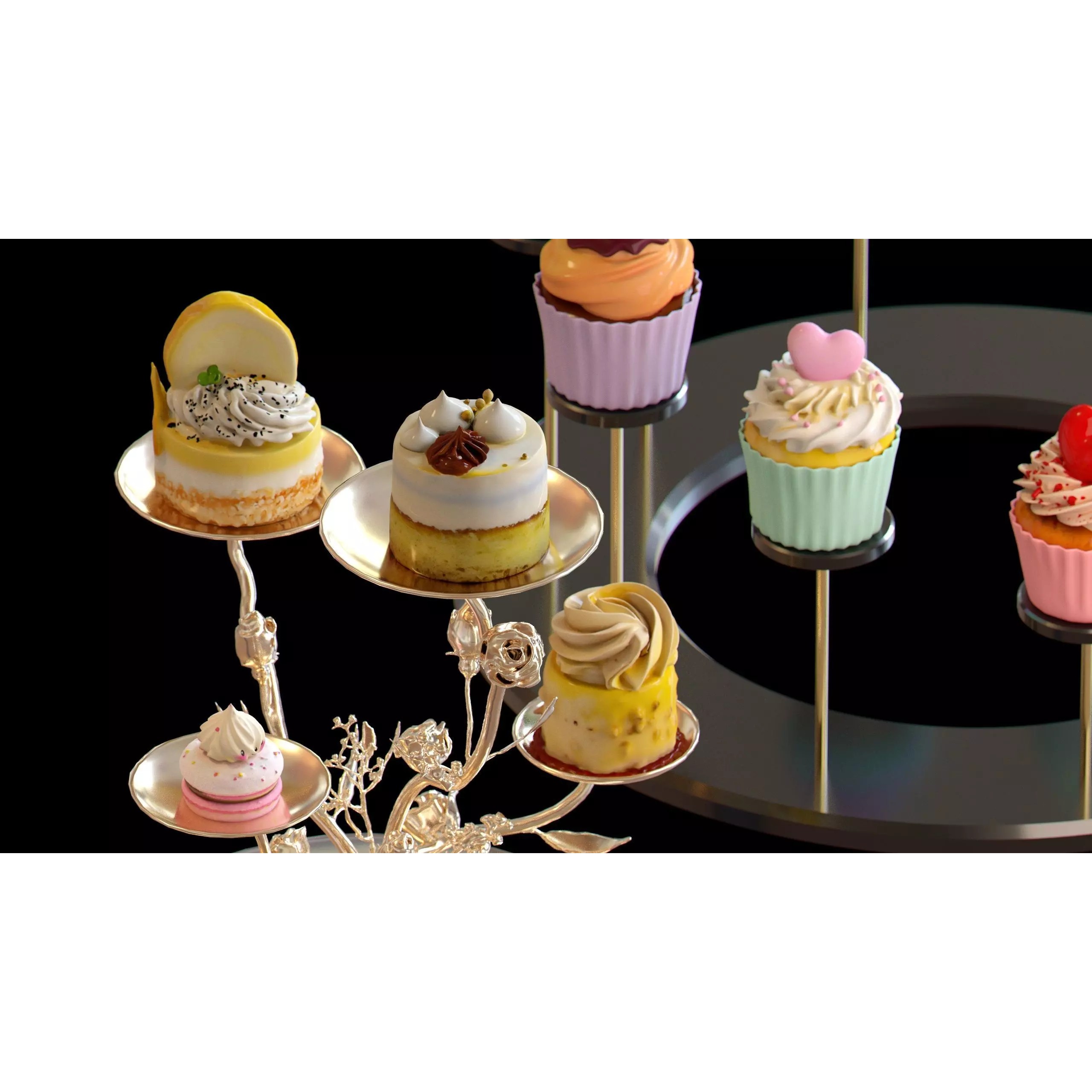 Sweet Dessert Pack - Low-Poly Game-Ready 3D Model - View 11