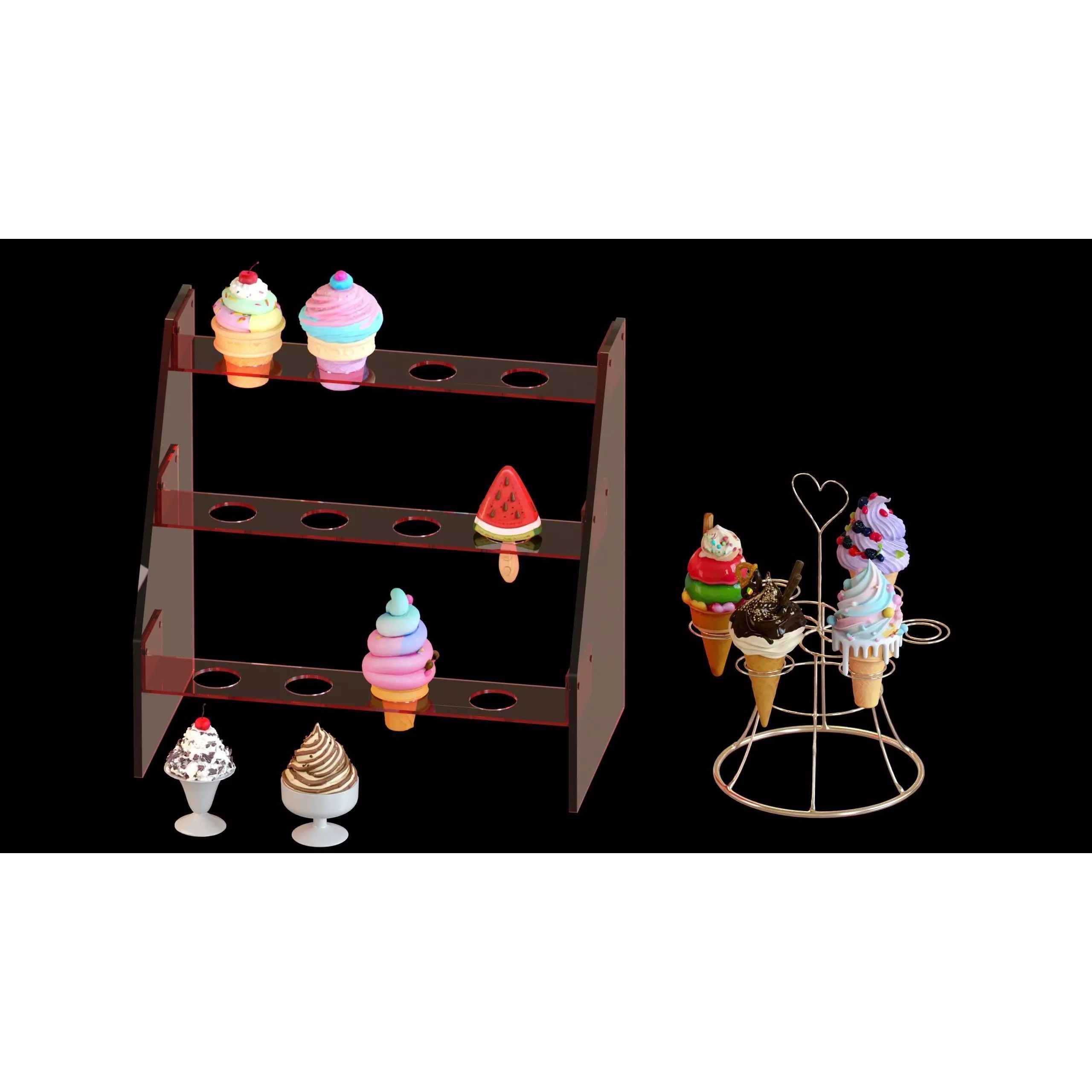 Sweet Dessert Pack - Low-Poly Game-Ready 3D Model - View 17
