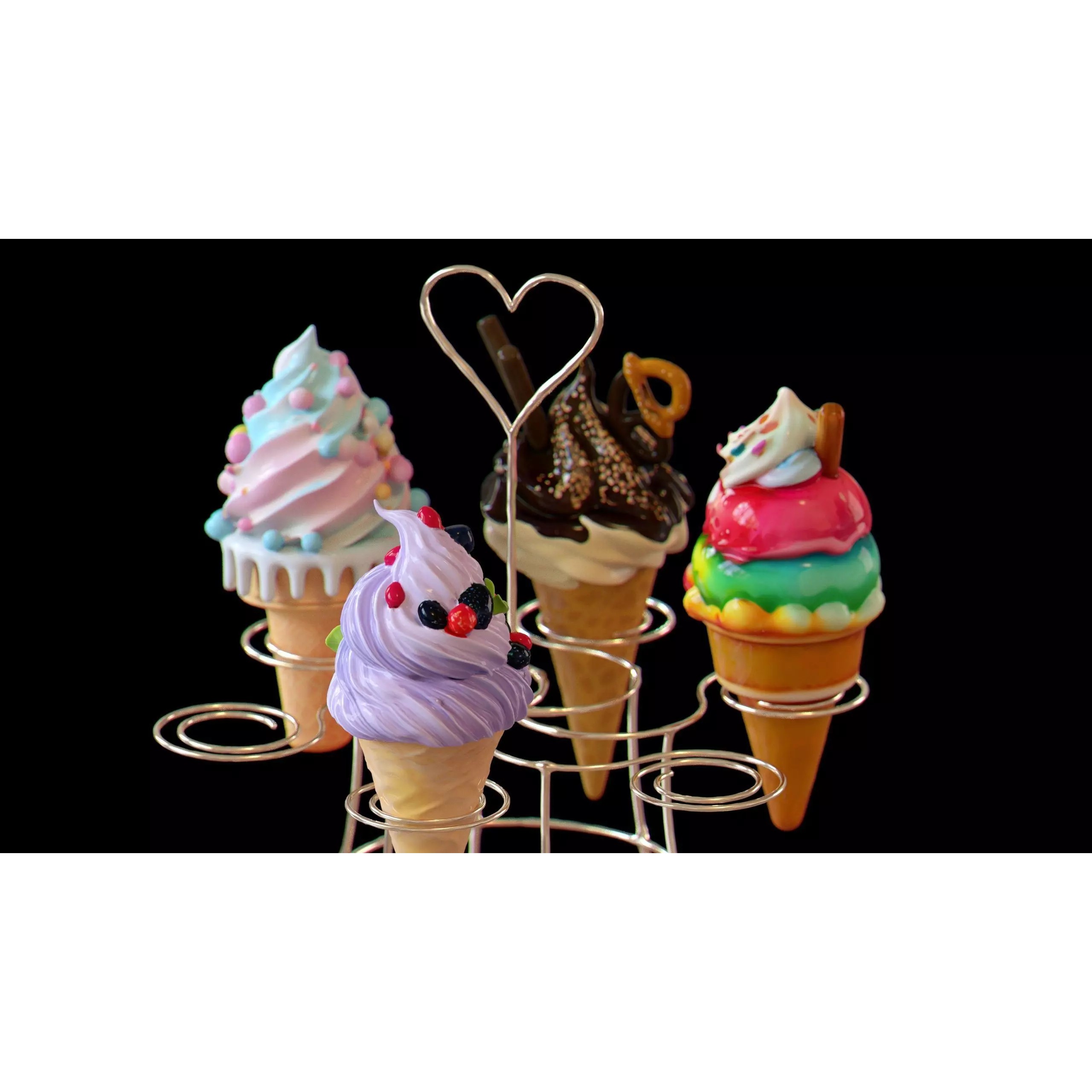 Sweet Dessert Pack - Low-Poly Game-Ready 3D Model - View 19