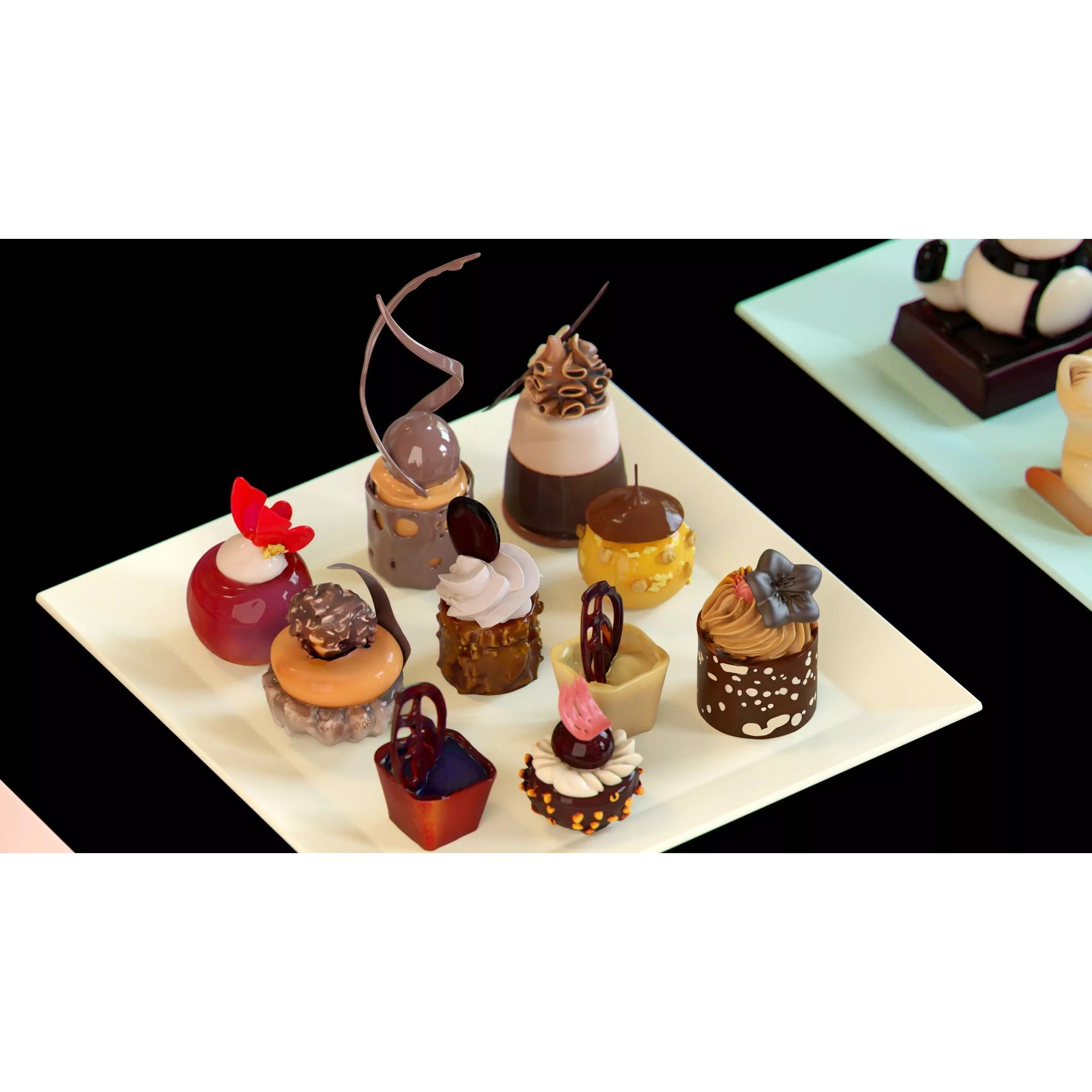 Sweet Dessert Pack - Low-Poly Game-Ready 3D Model - View 23