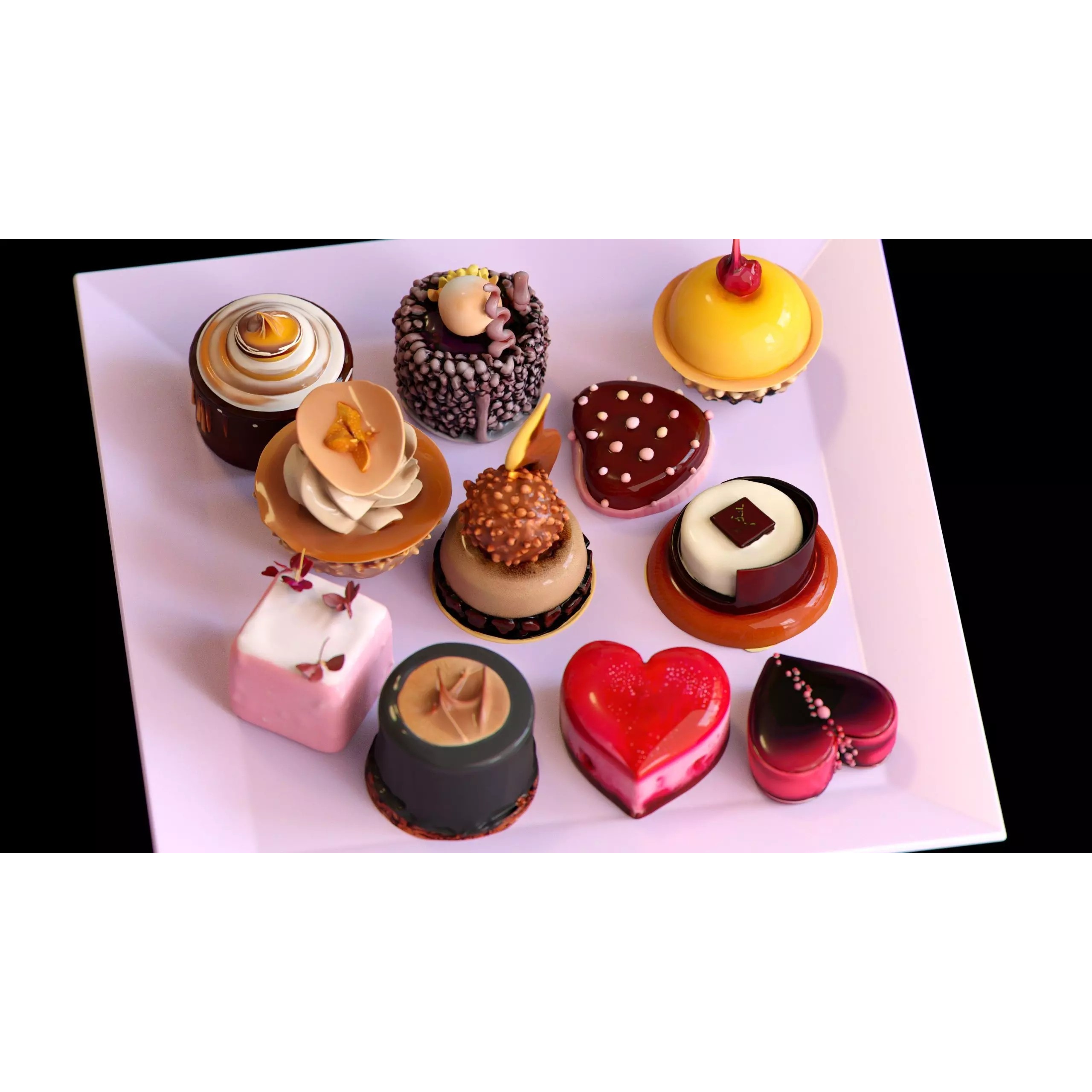 Sweet Dessert Pack - Low-Poly Game-Ready 3D Model - View 25