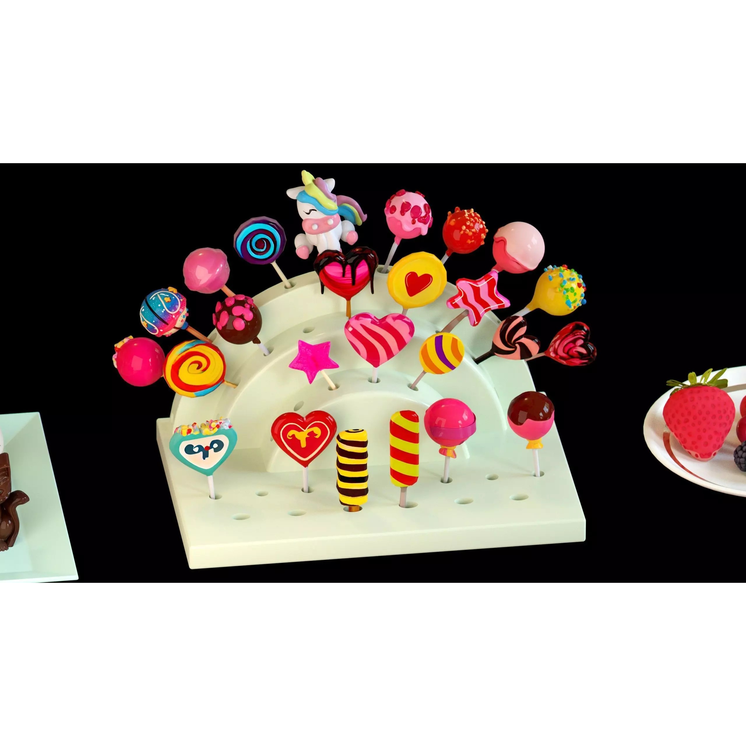 Sweet Dessert Pack - Low-Poly Game-Ready 3D Model - View 26