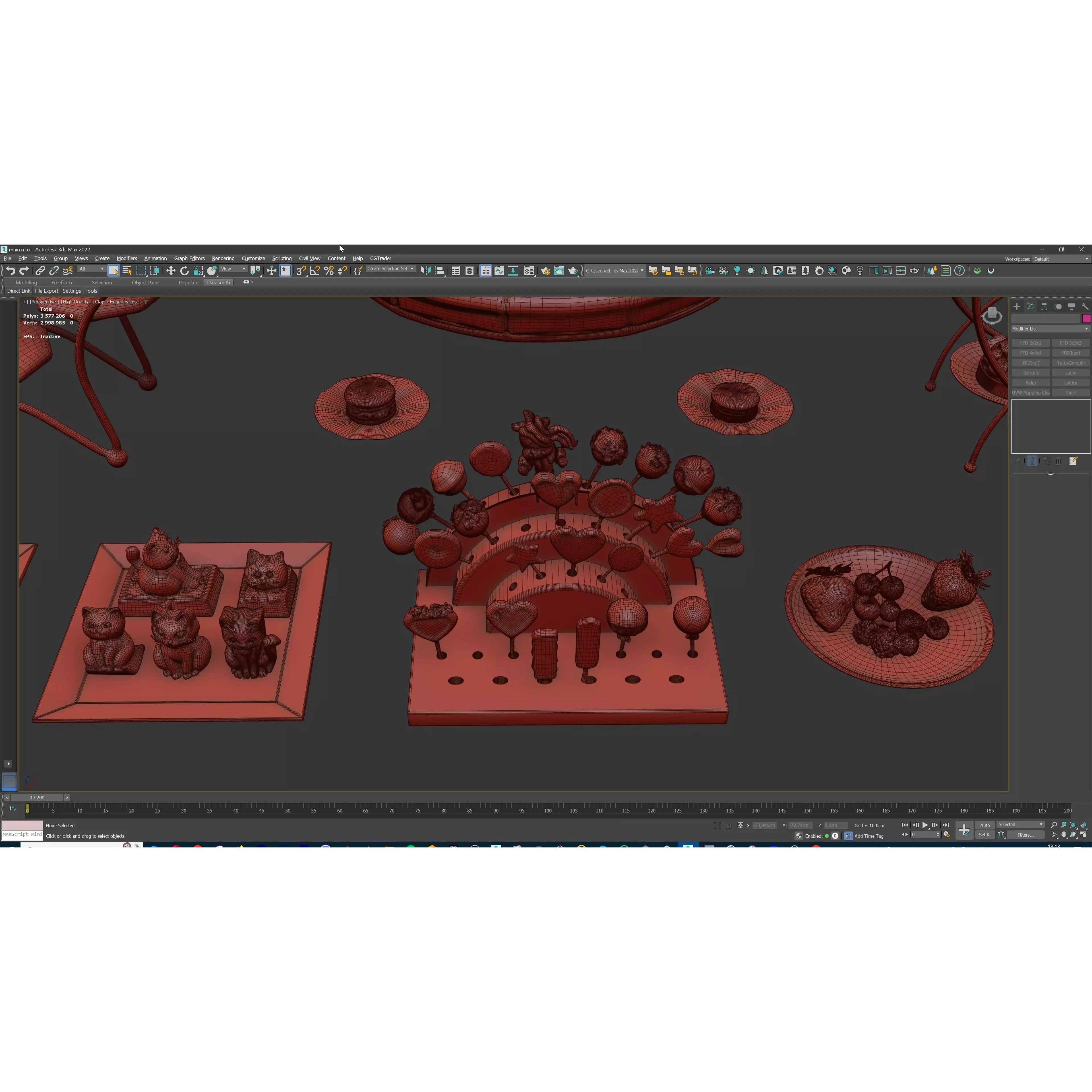 Sweet Dessert Pack - Low-Poly Game-Ready 3D Model - View 32